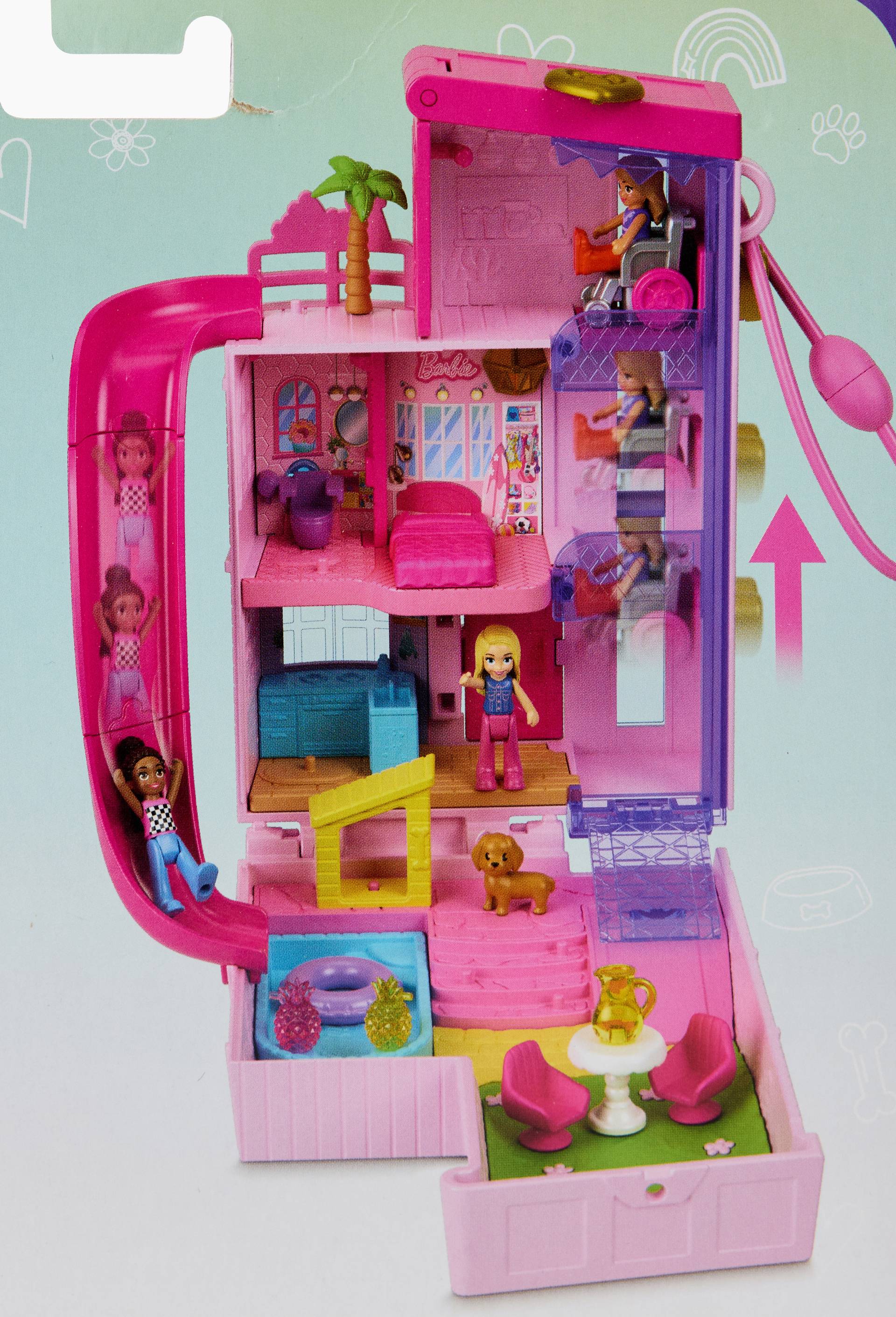Coffret maison de r&ecirc;ve de Barbie - Polly Pocket, Multicolore, large image number 1