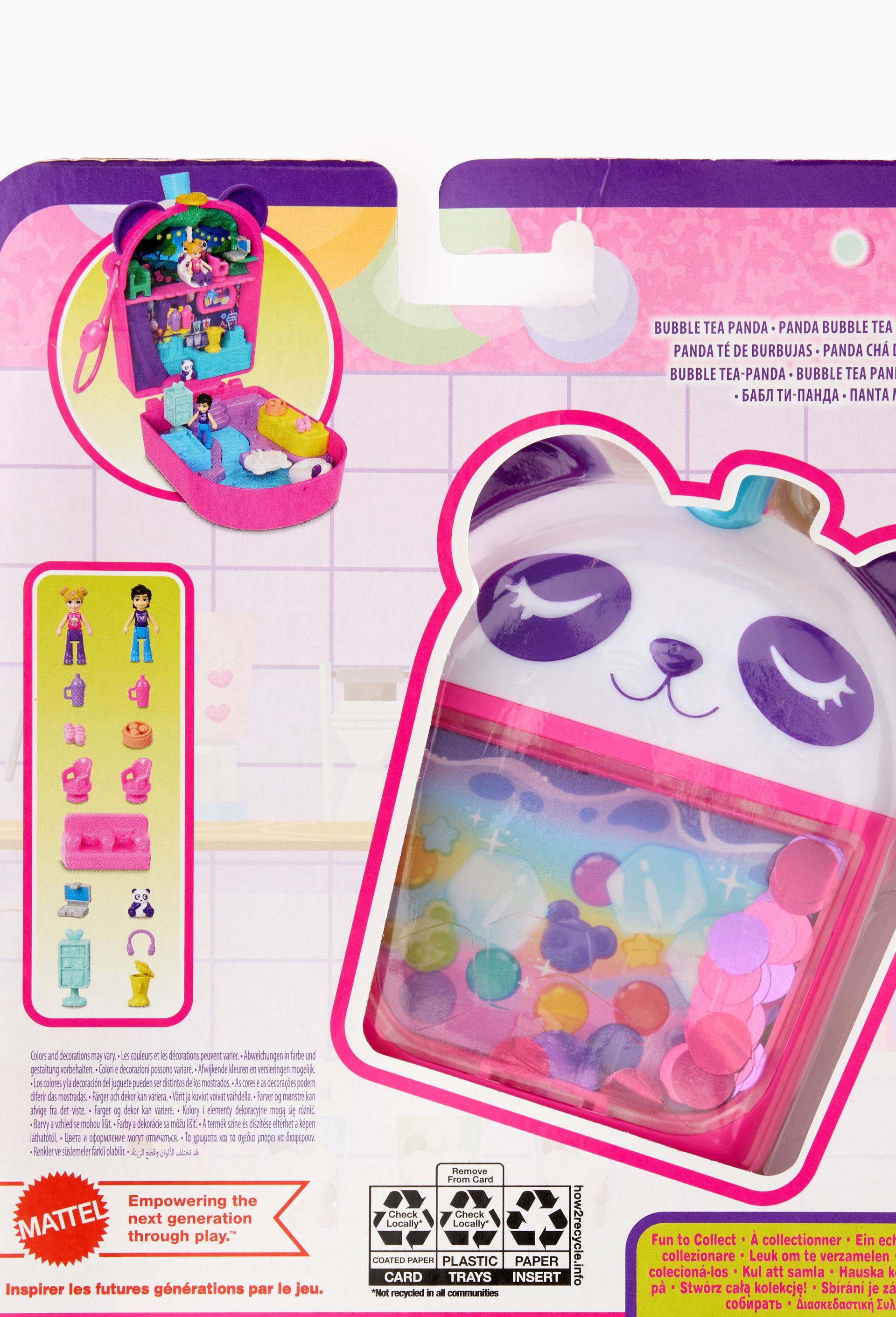 Coffret panda bubble tea - Polly Pocket, Multicolore, large image number 1