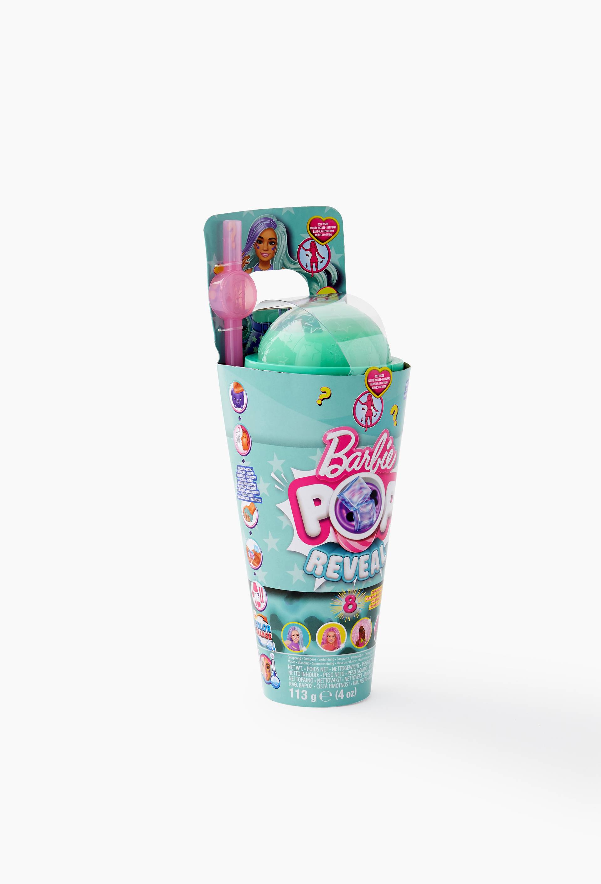 Barbie Pop Reveal Bubble Th&eacute;, Multicolore, large image number 0