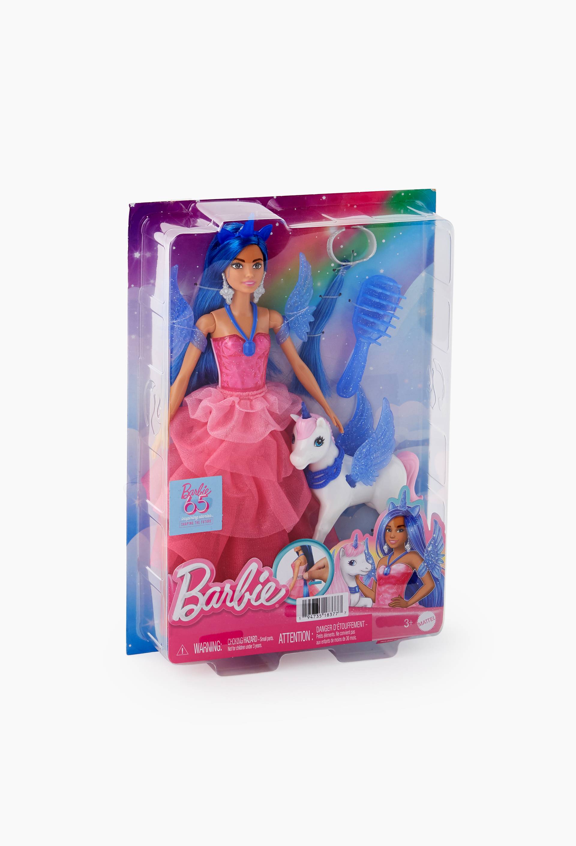 Poup&eacute;e Barbie 65 ans Princesse Saphir, Multicolore, large image number 0