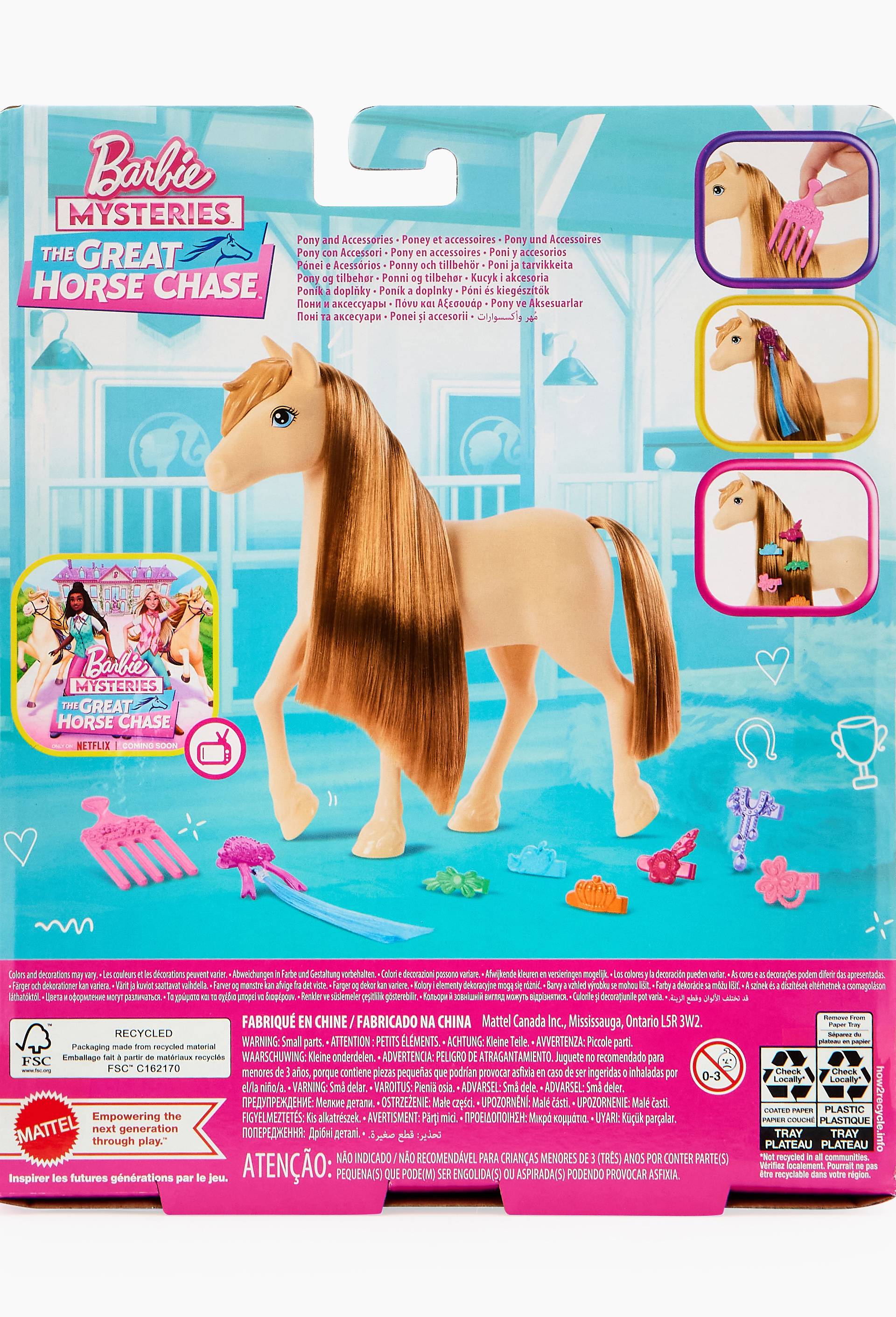 Barbie - Poney tornade, Multicolore, large image number 1