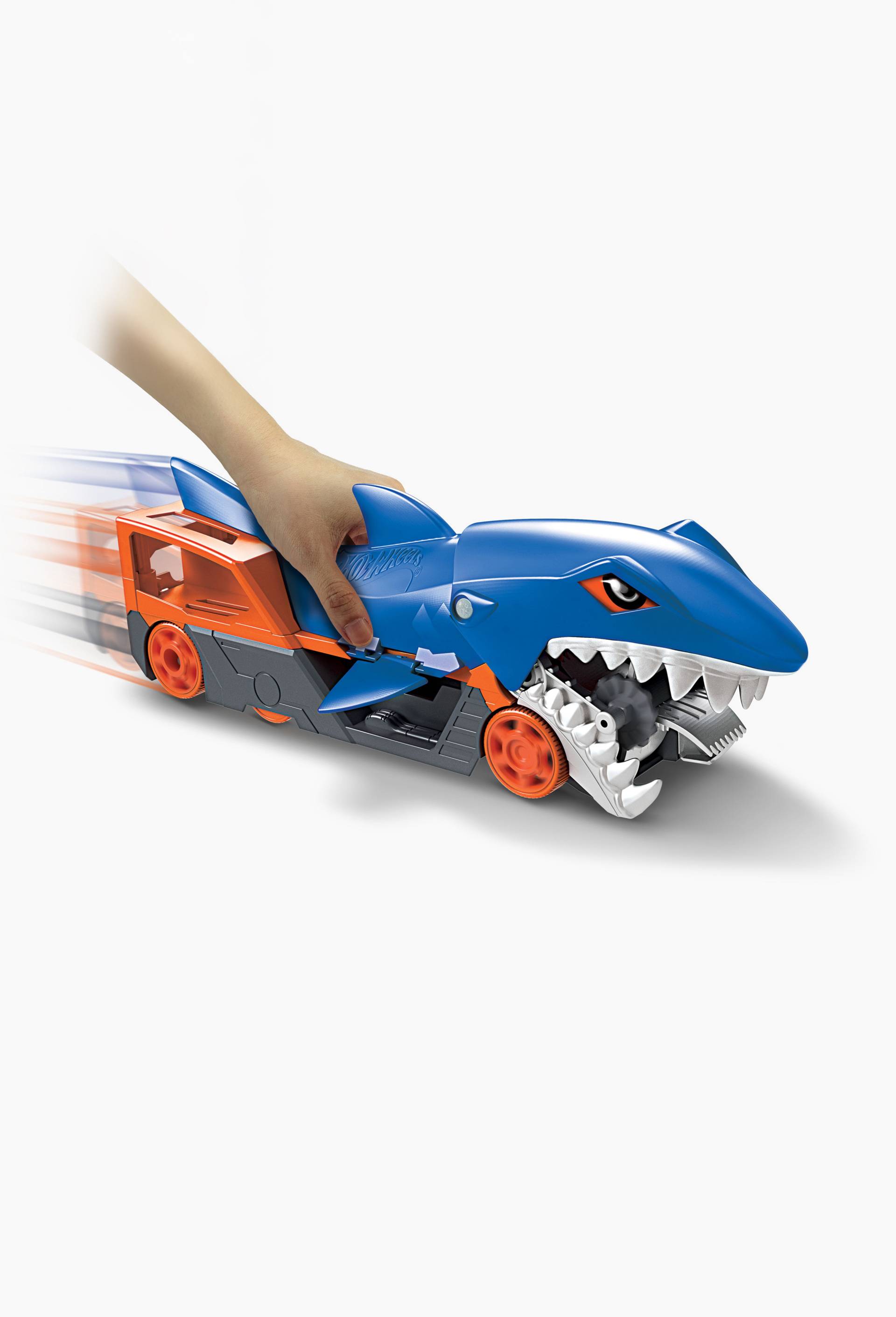 Hot Wheels - Transporteur requin, Multicolore, large image number 4.0