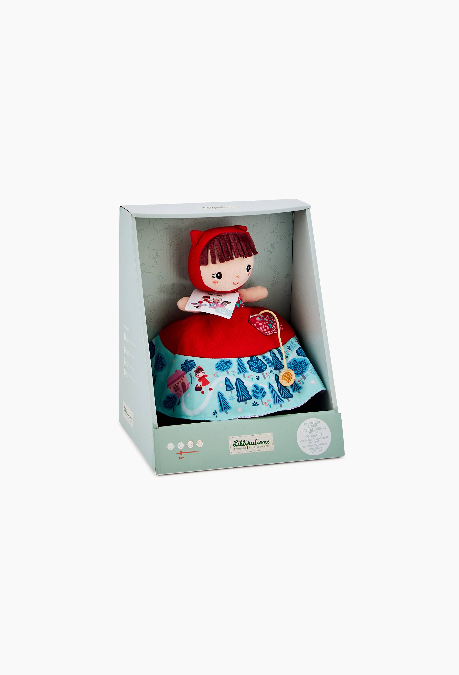 Chaperon rouge marionnette reversible, Multicolore, large image number 0