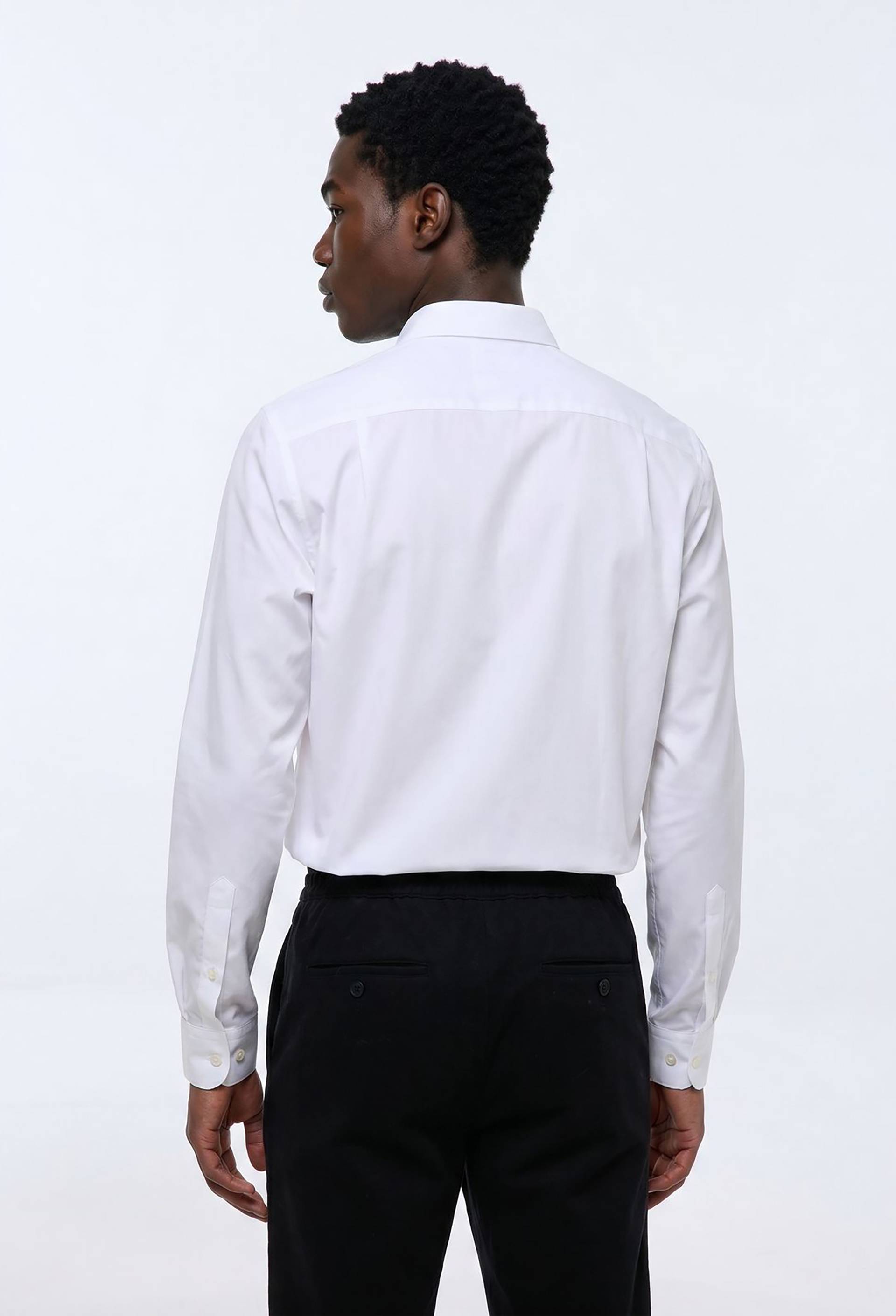 Chemise ville en coton, Blanc, large image number 1
