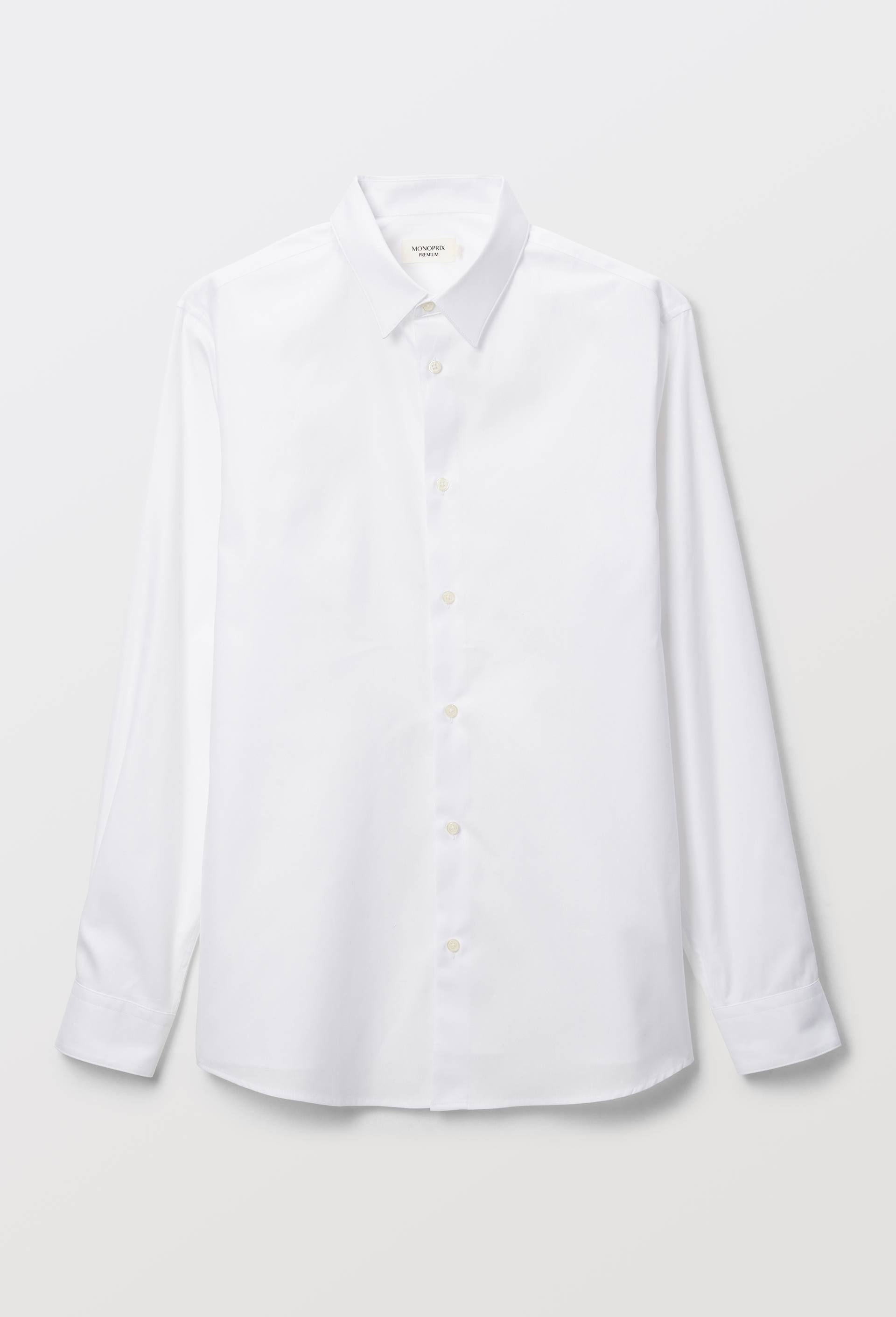 Chemise ville en coton, Blanc, large image number 2.0