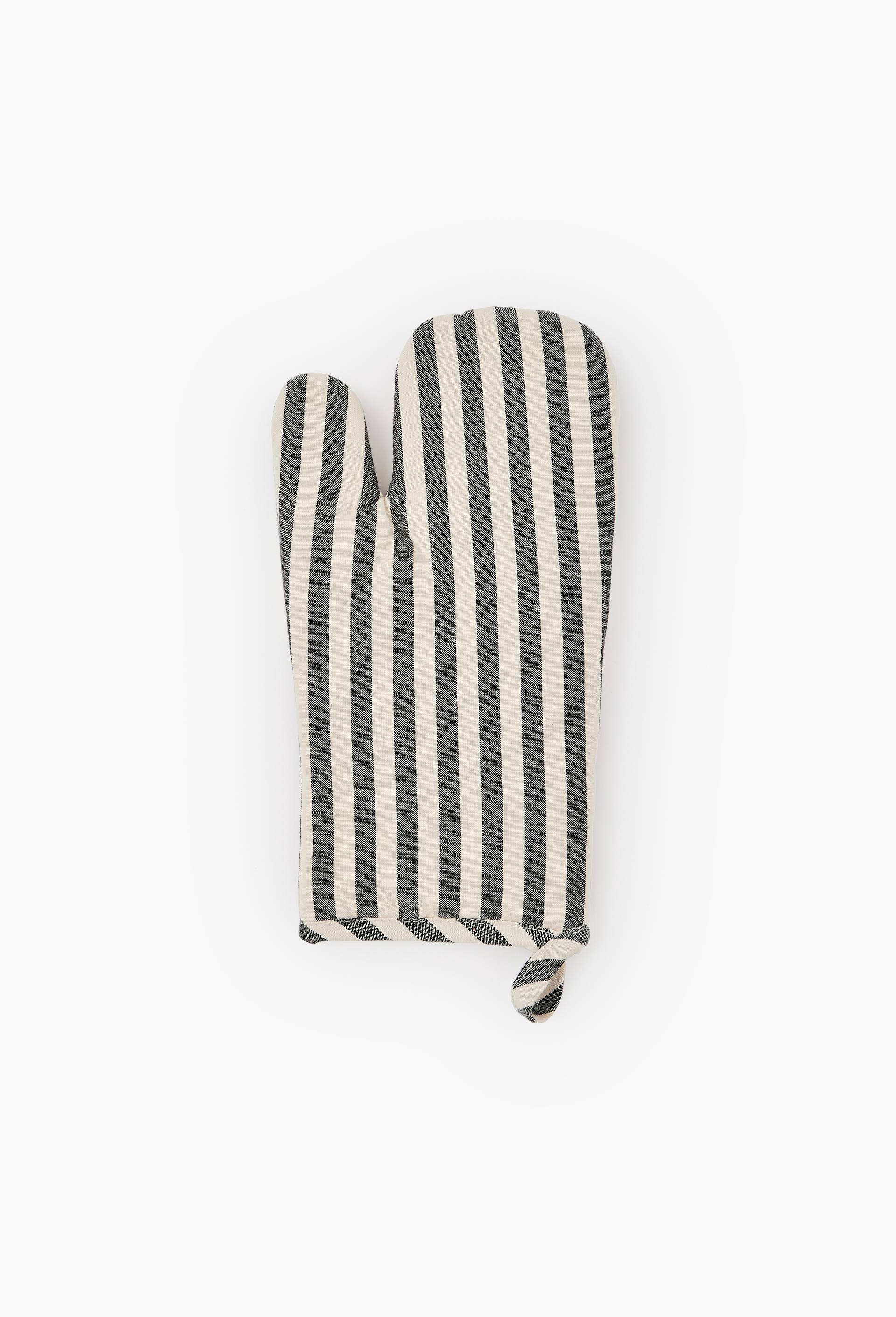 Moufle de cuisine, 16x33cm, coton, Blanc, large image number 0.0