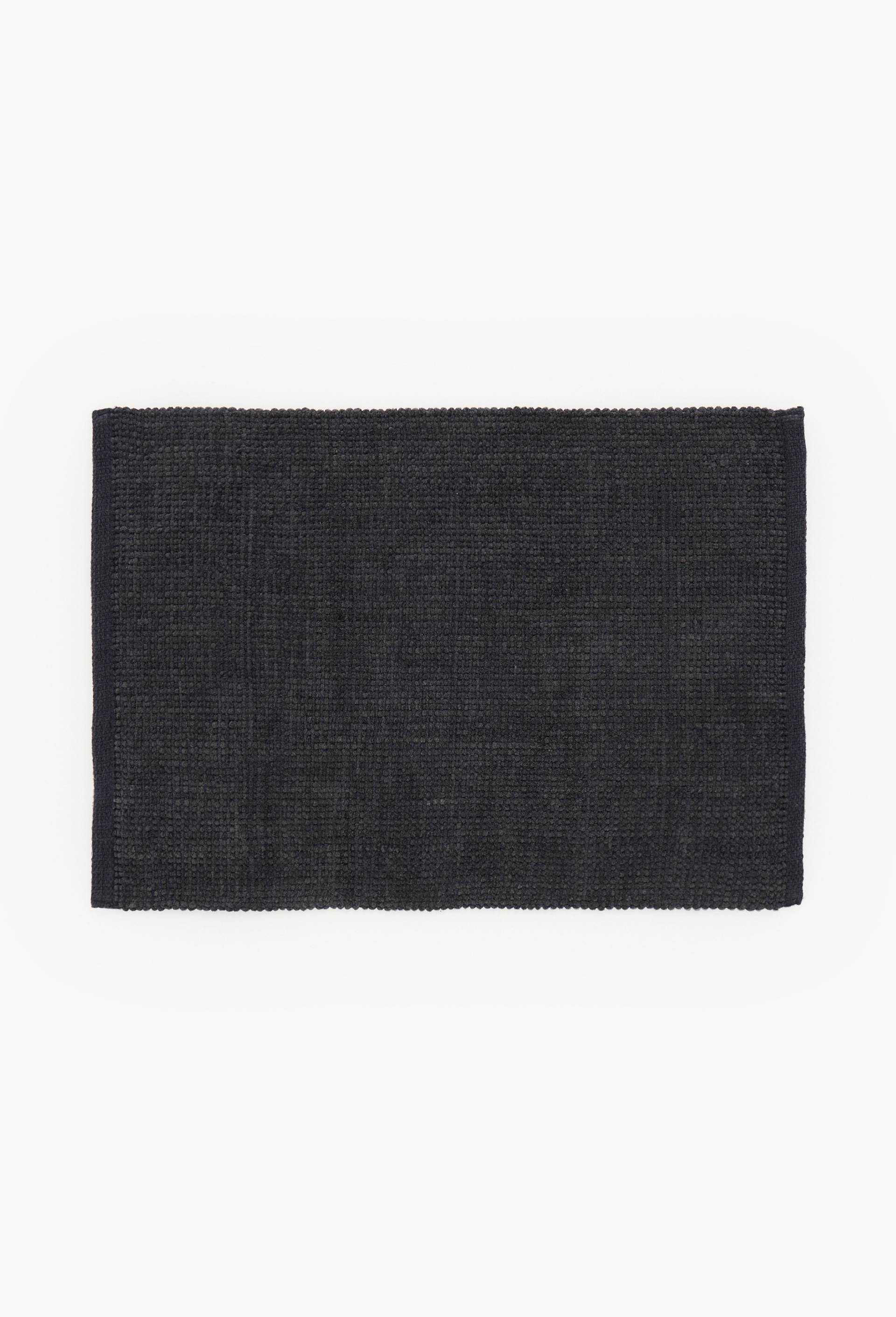 Tapis de bain à boules, 50x70cm, polycoton, Gris foncé, swatch image