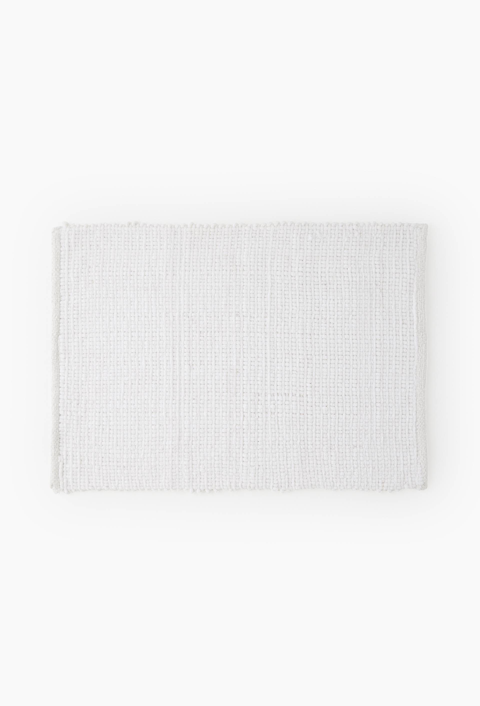 Tapis de bain à boules, 50x70cm, polycoton, Blanc, swatch image