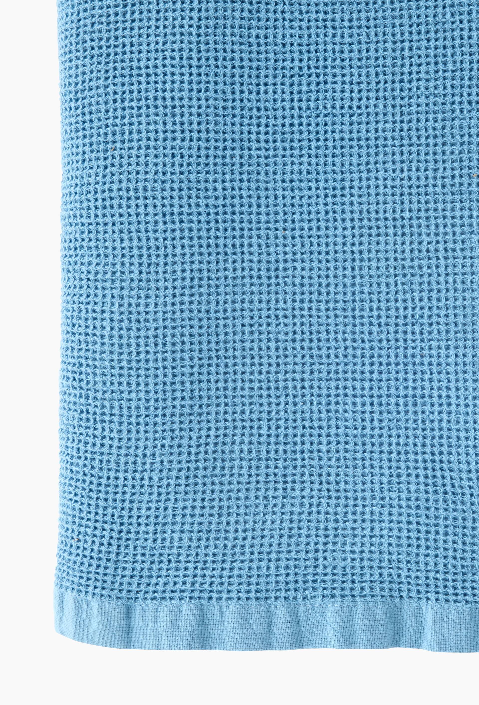 Drap de bain nid d'abeille, coton bio, Bleu clair, large image number 1