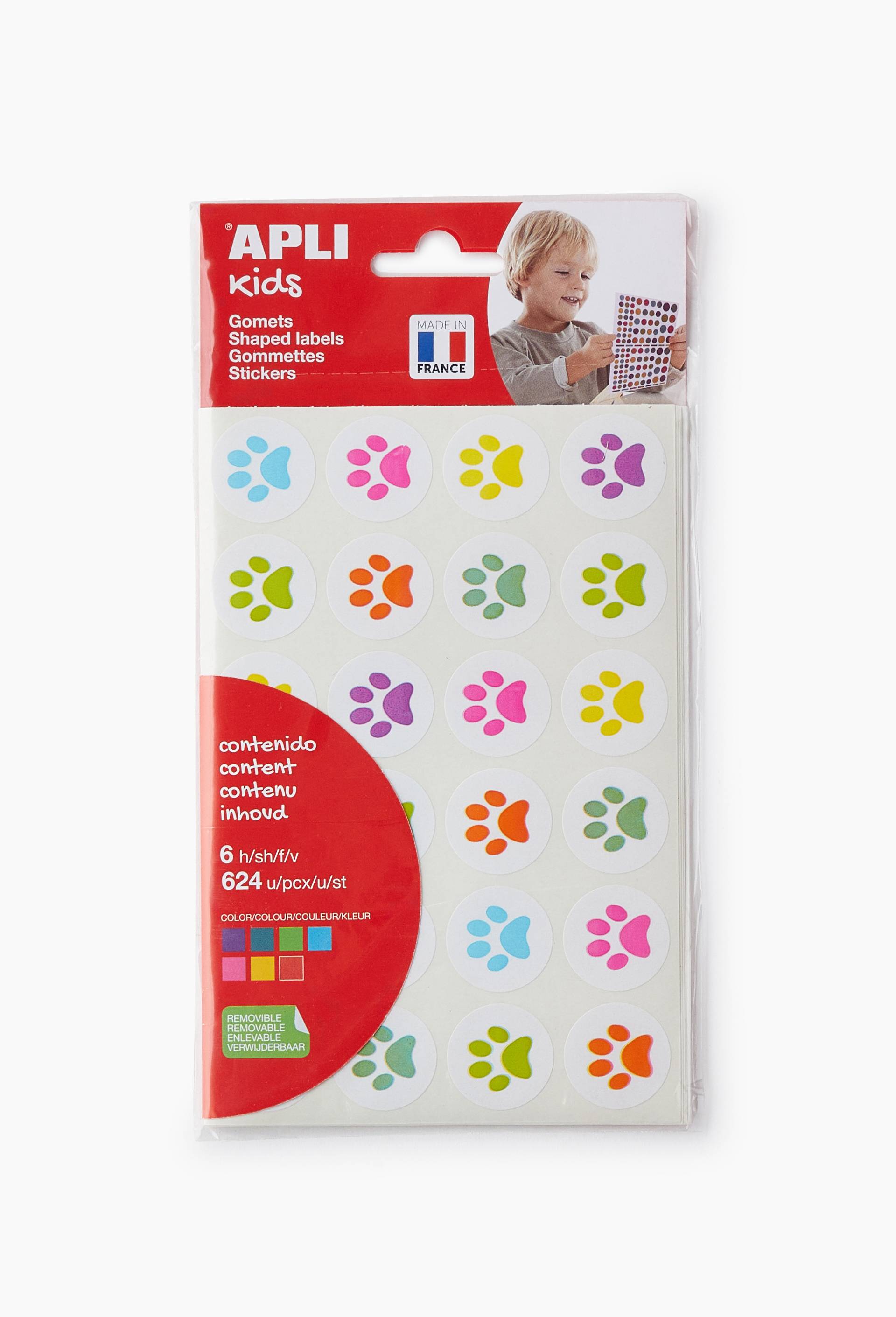 288 gommettes - empreinte, Multicolore, large image number 0
