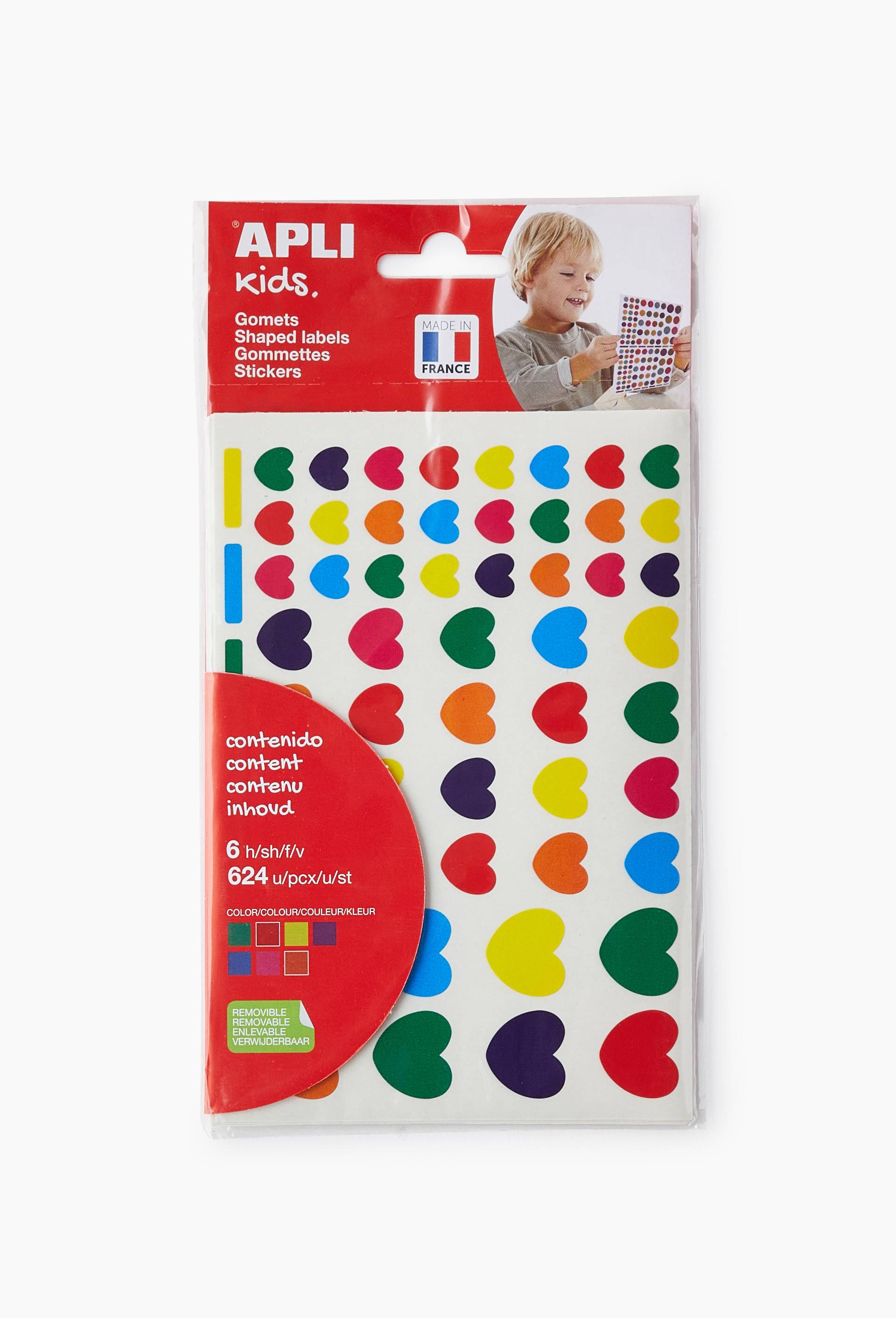 624 gommettes - coeurs, Multicolore, large image number 0.0