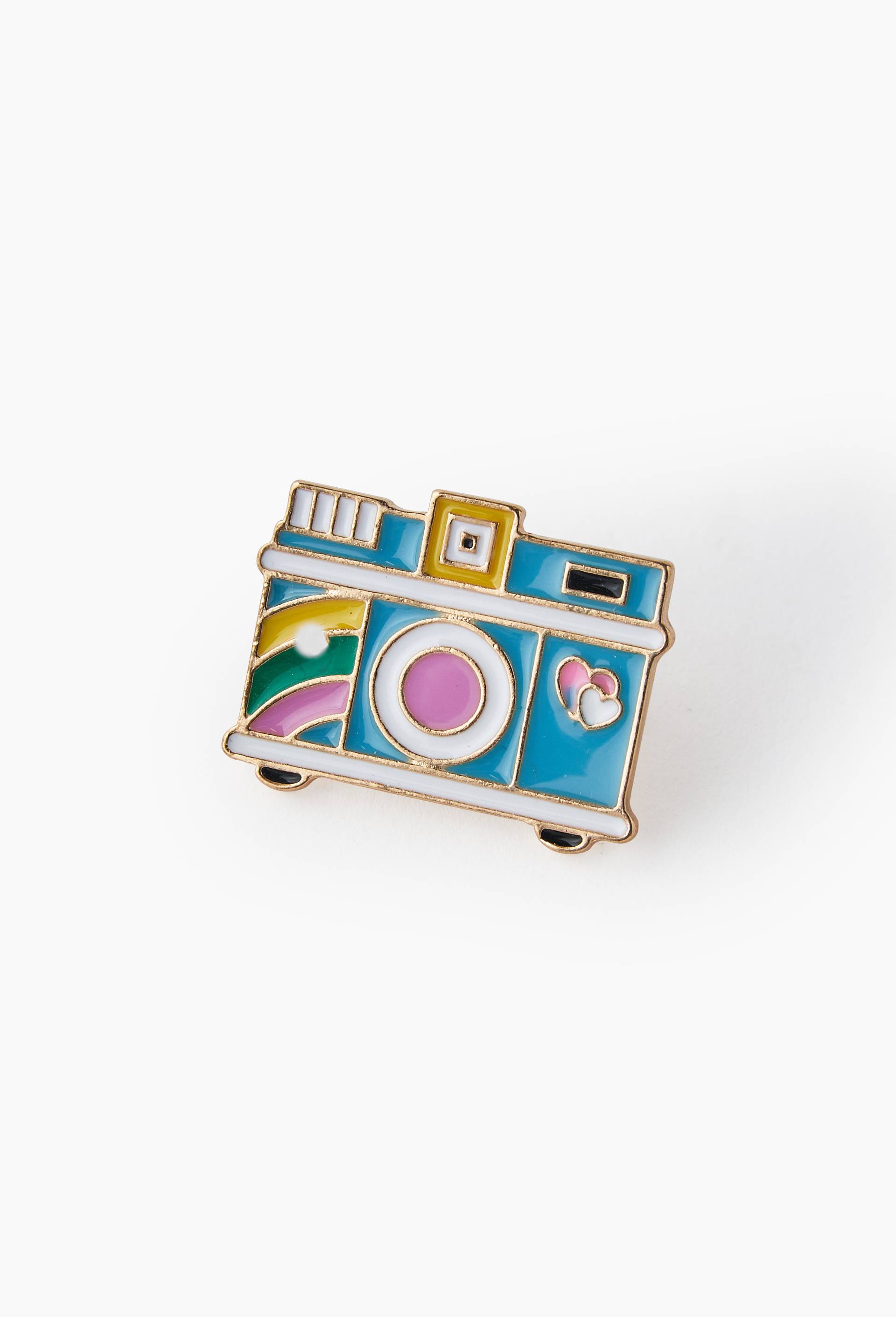 Broche Pin s &eacute;maill&eacute; cam&eacute;ra, Multicolore, large image number 1.0