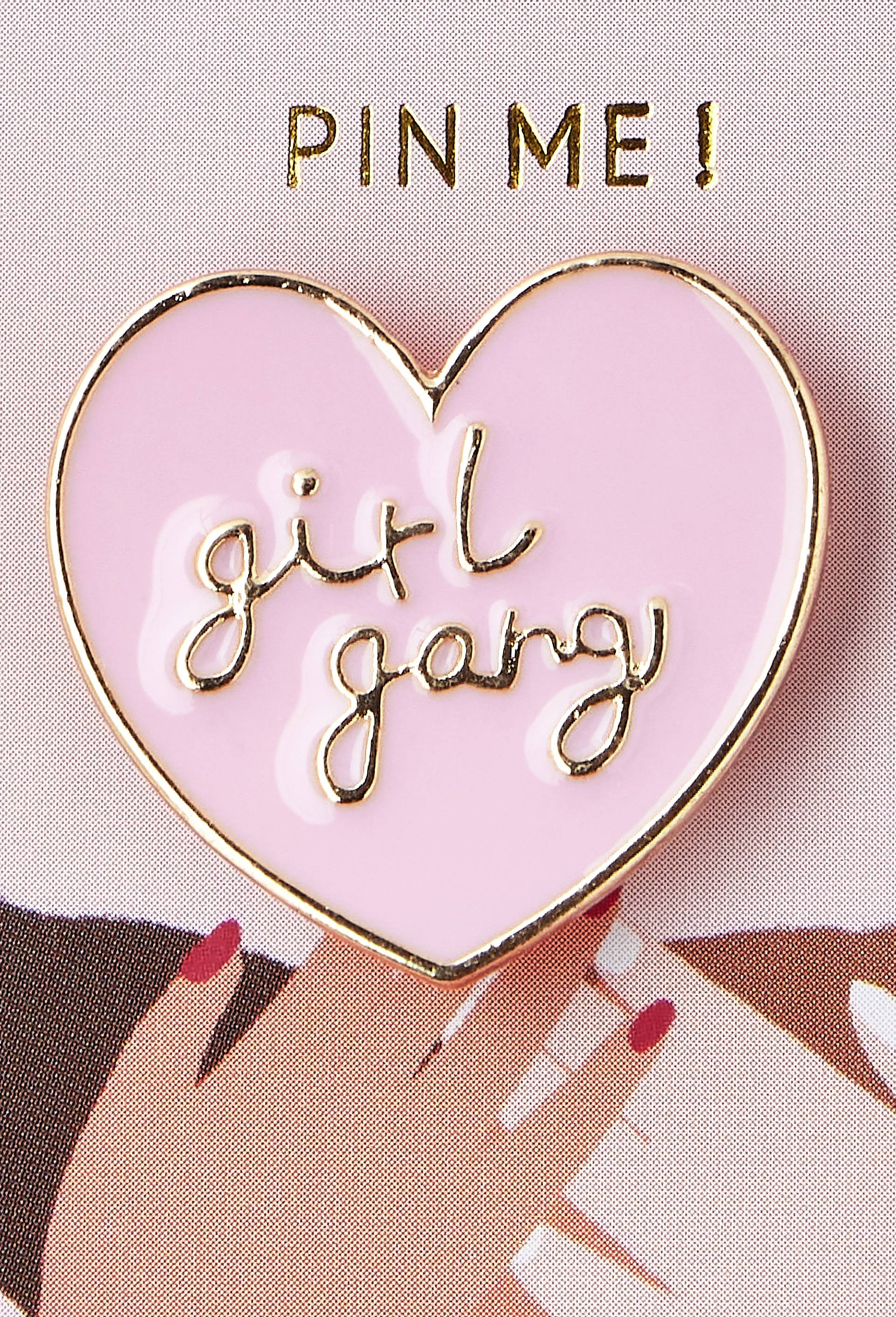 Broche Pin s &eacute;maill&eacute; girl gang, Multicolore, large image number 1.0
