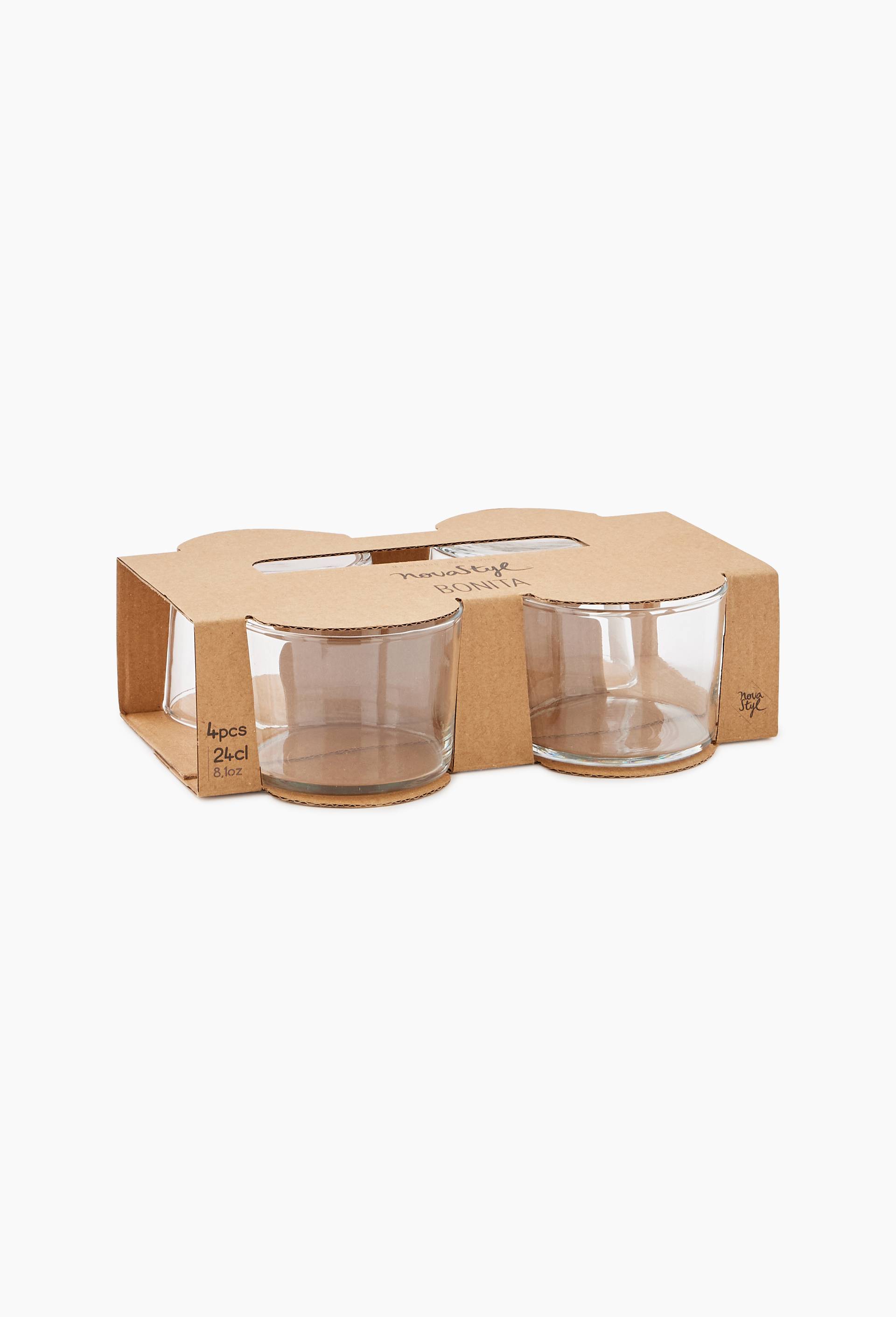4 gobelets, 25cl, Transparent, large image number 0