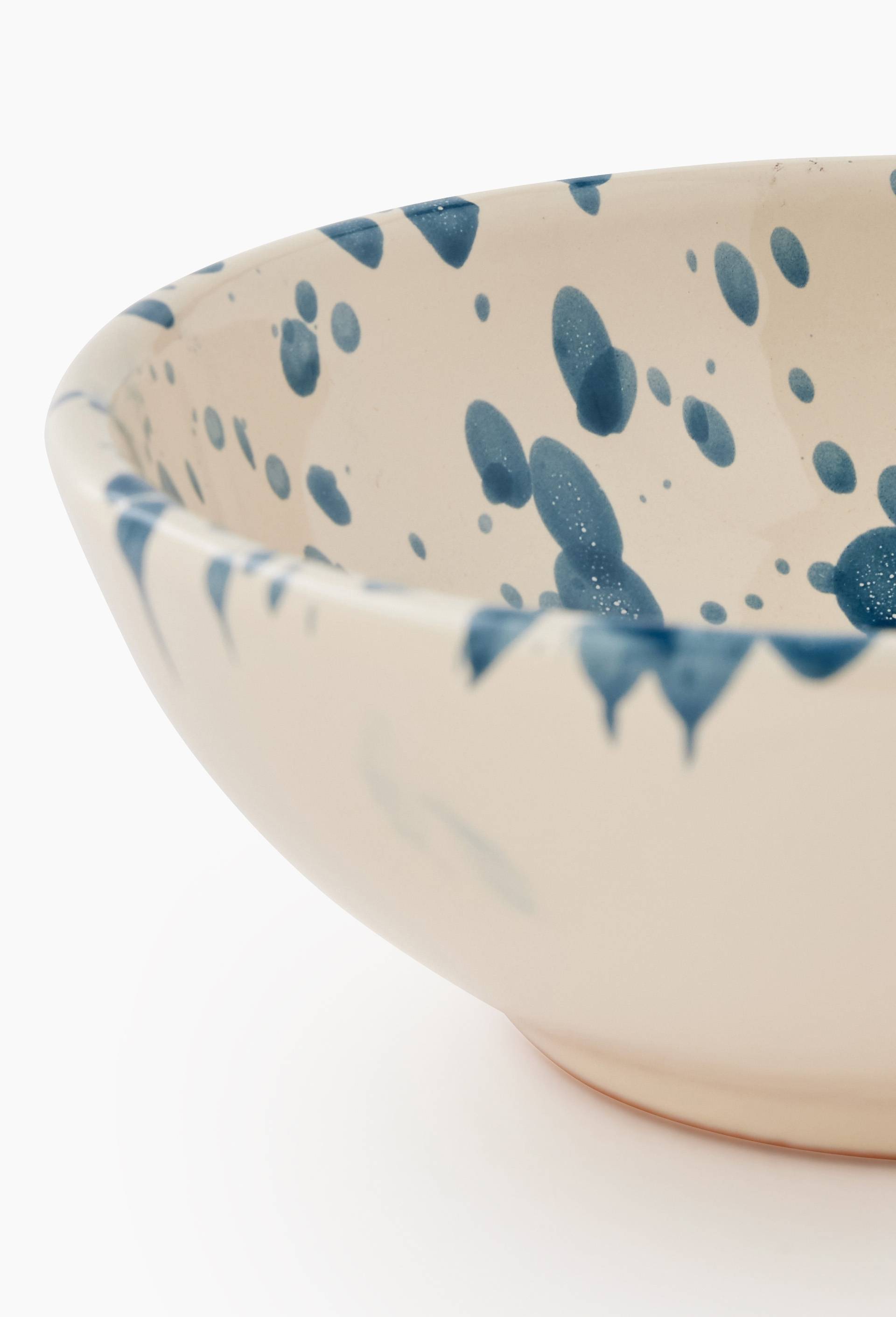 Bol finition t&acirc;chet&eacute;e, 12cm, Bleu, large image number 1