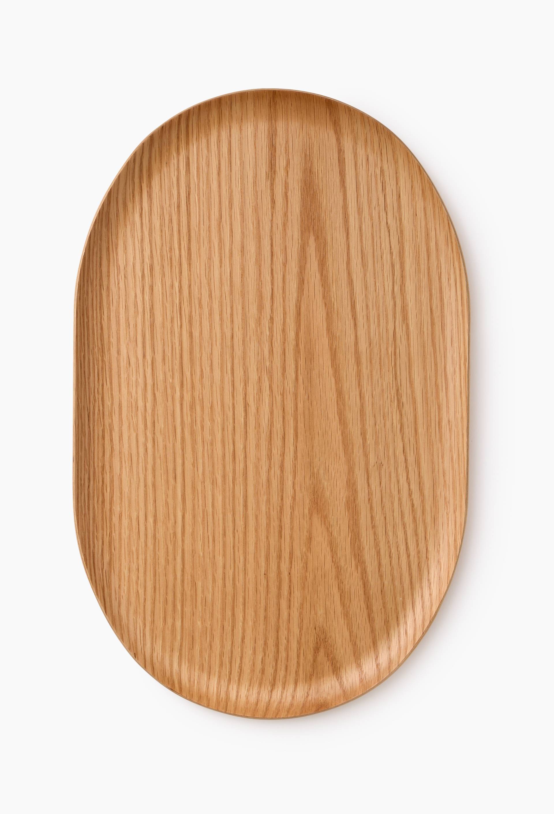 Plateau ovale, 40cm, Beige clair, large image number 0