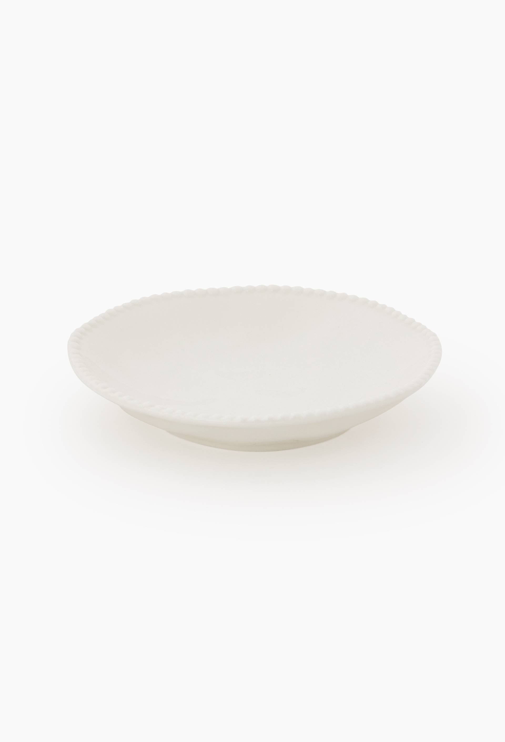 Assiette creuse finition perl&eacute;e, 20cm, Blanc, large image number 0