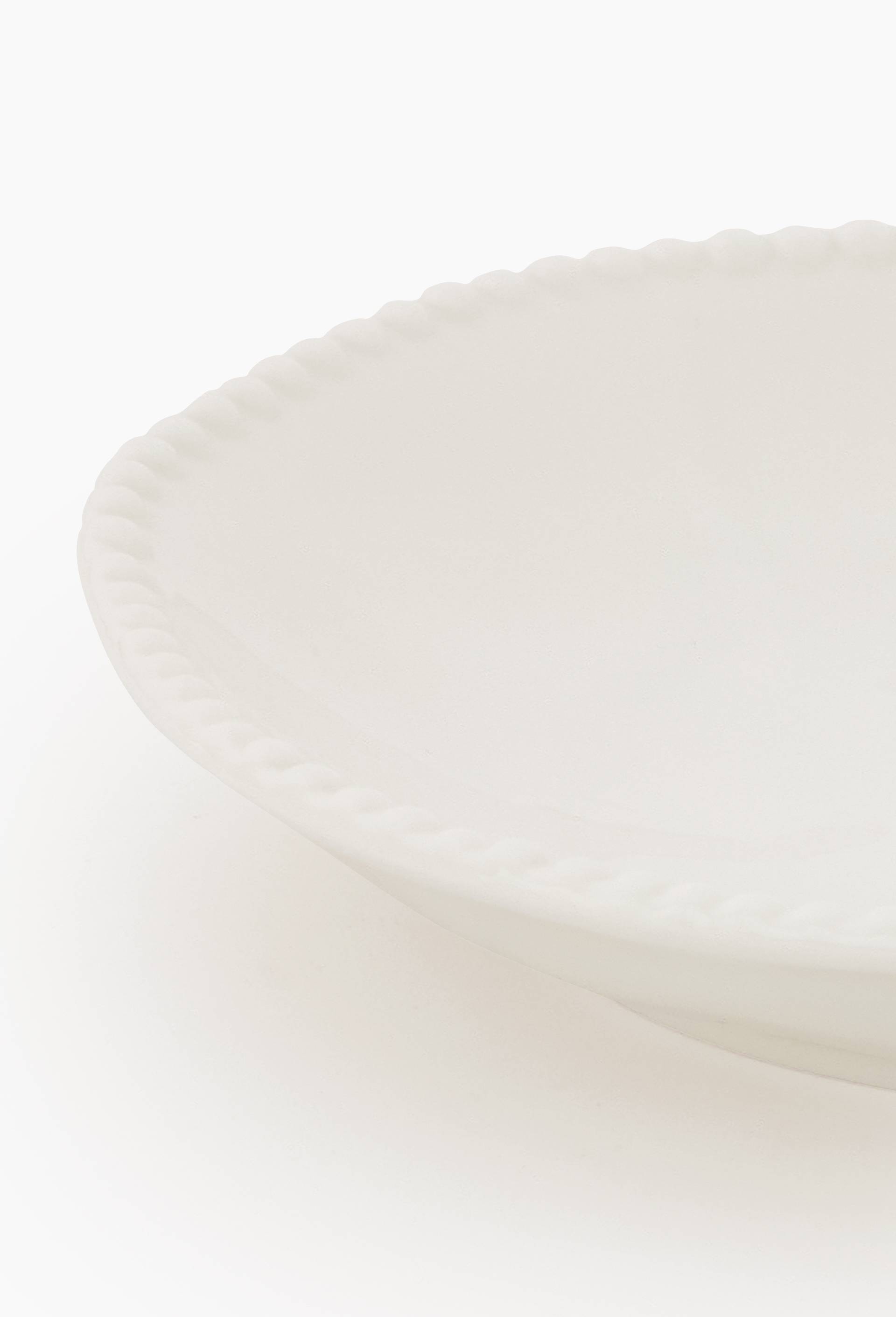 Assiette creuse finition perl&eacute;e, 20cm, Blanc, large image number 1