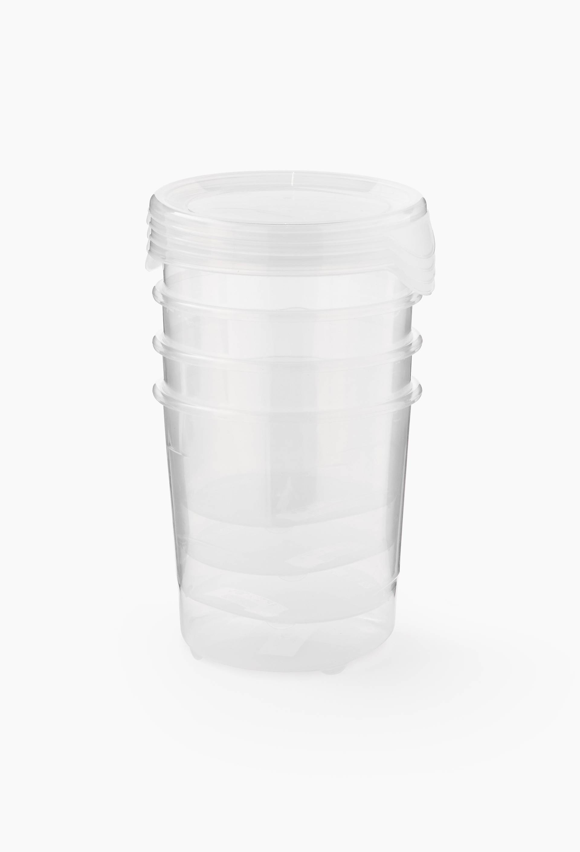 4 bo&icirc;tes conservation, 1l, Transparent, large image number 0