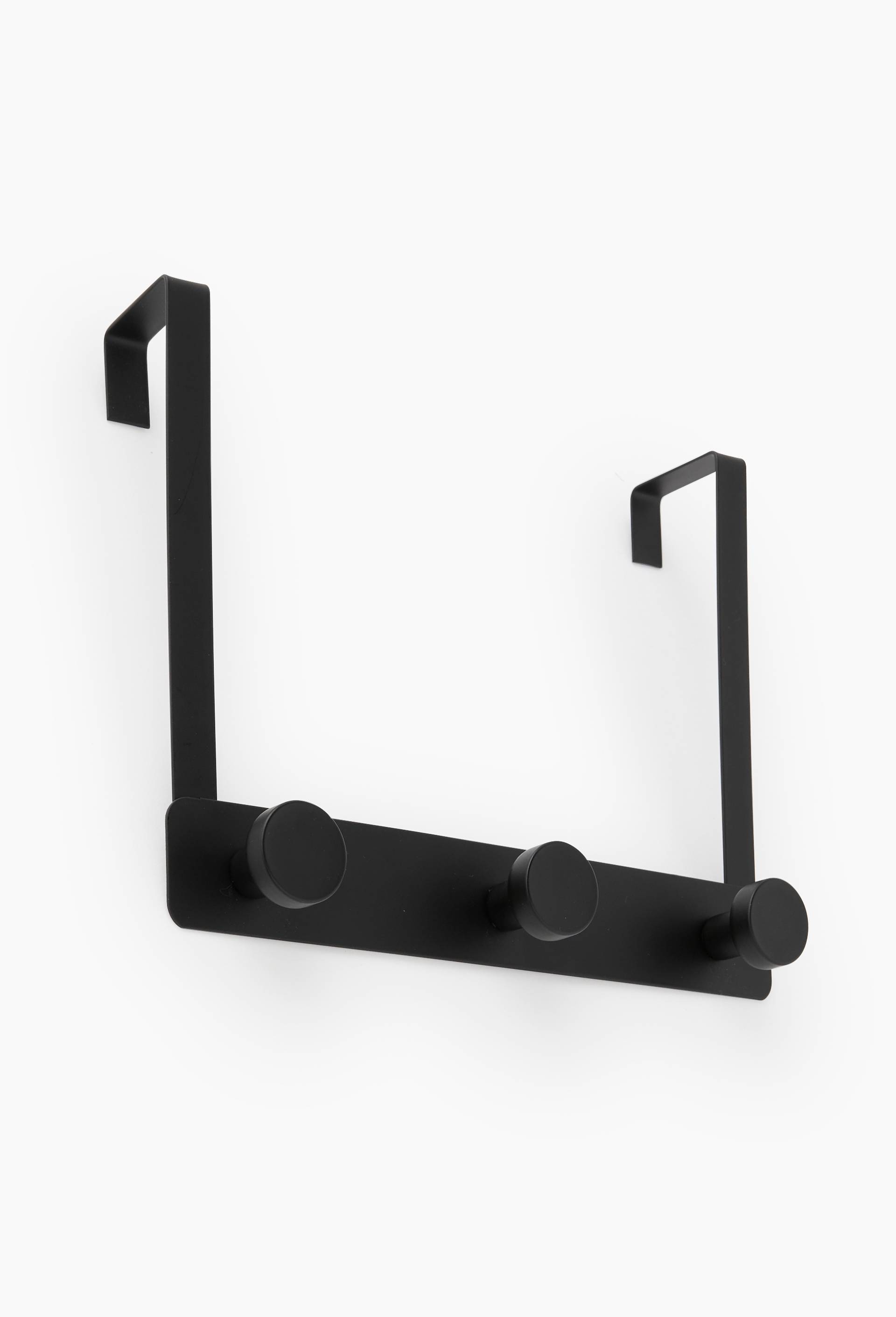 Pat&egrave;re multiple de porte en m&eacute;tal, 25x7,5x20cm, Noir, large image number 0