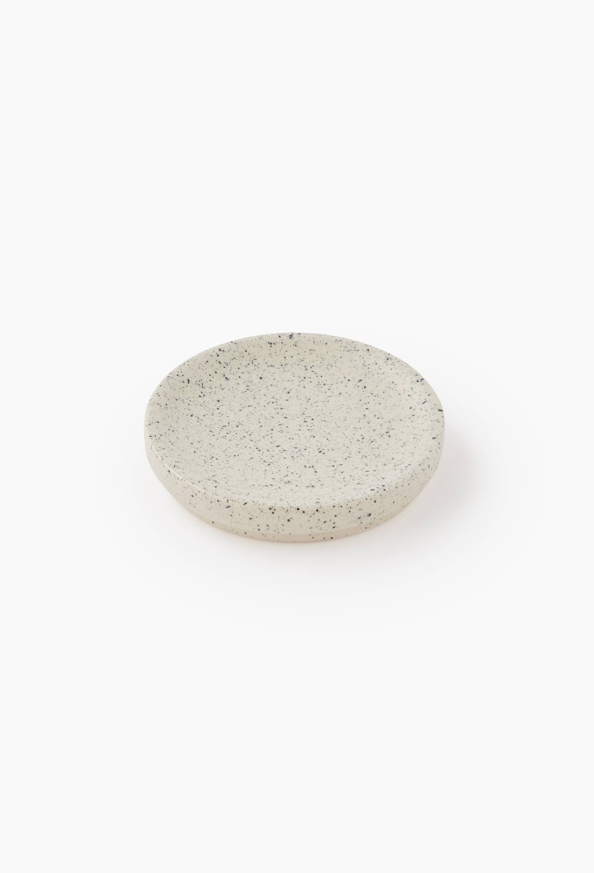 Porte savon en c&eacute;ramique mouchet&eacute; 2,x11cm, Noir, large image number 0