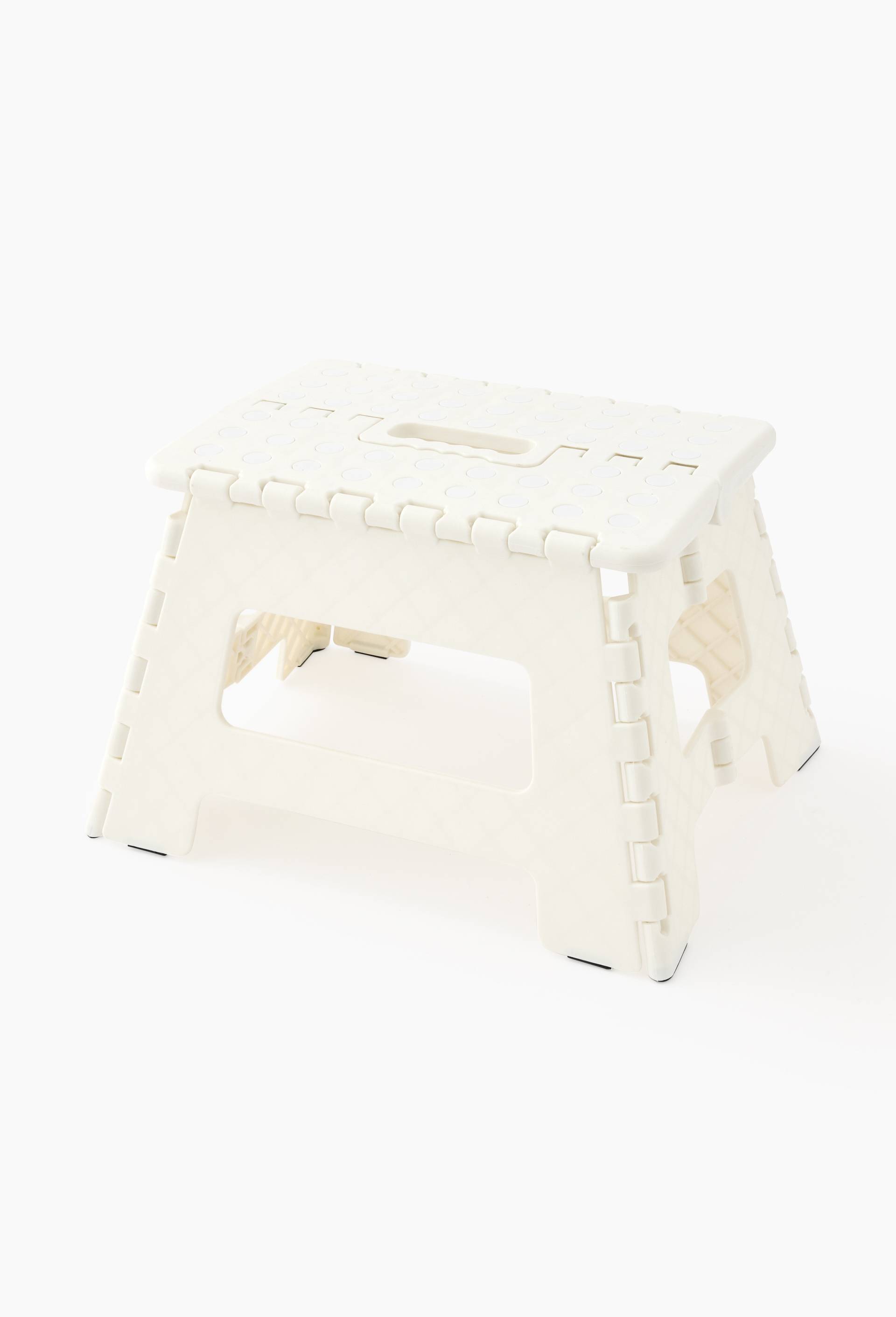 Marche-pieds en plastique, h25x25x40cm, Blanc, large image number 0