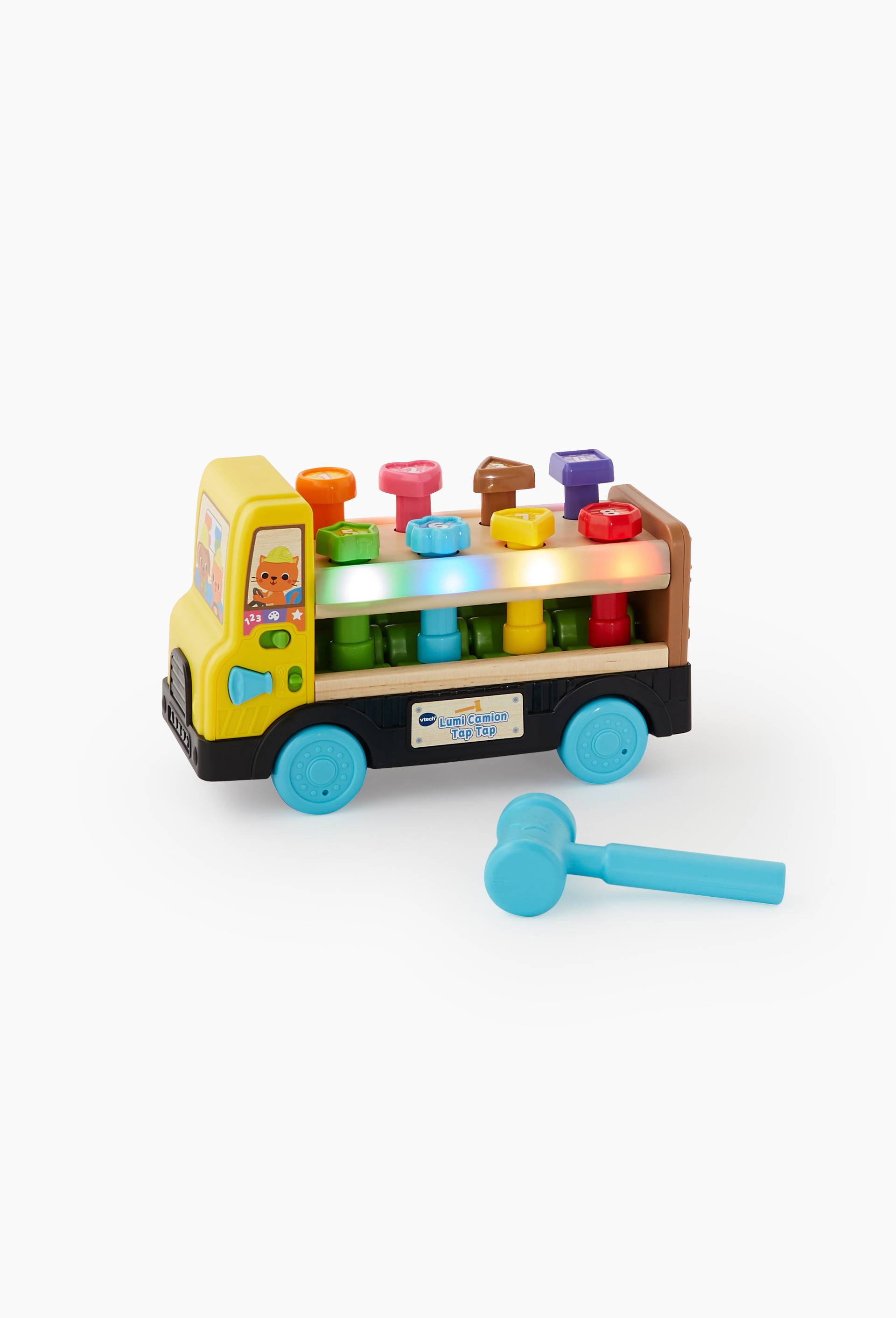 Lumi Camion Tap Tap (jouet avec partie bois certifié FSC®), Multicolore, large image number 0