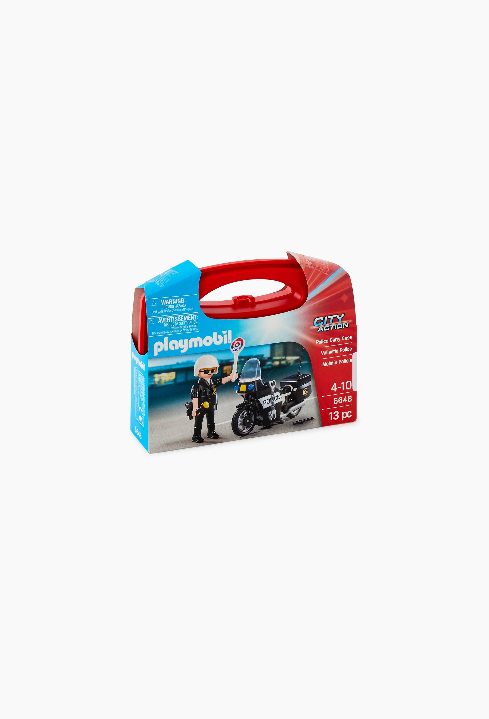 Playmobil City Action 5648 - Valisette Motard de Police, Multicolore, large image number 0