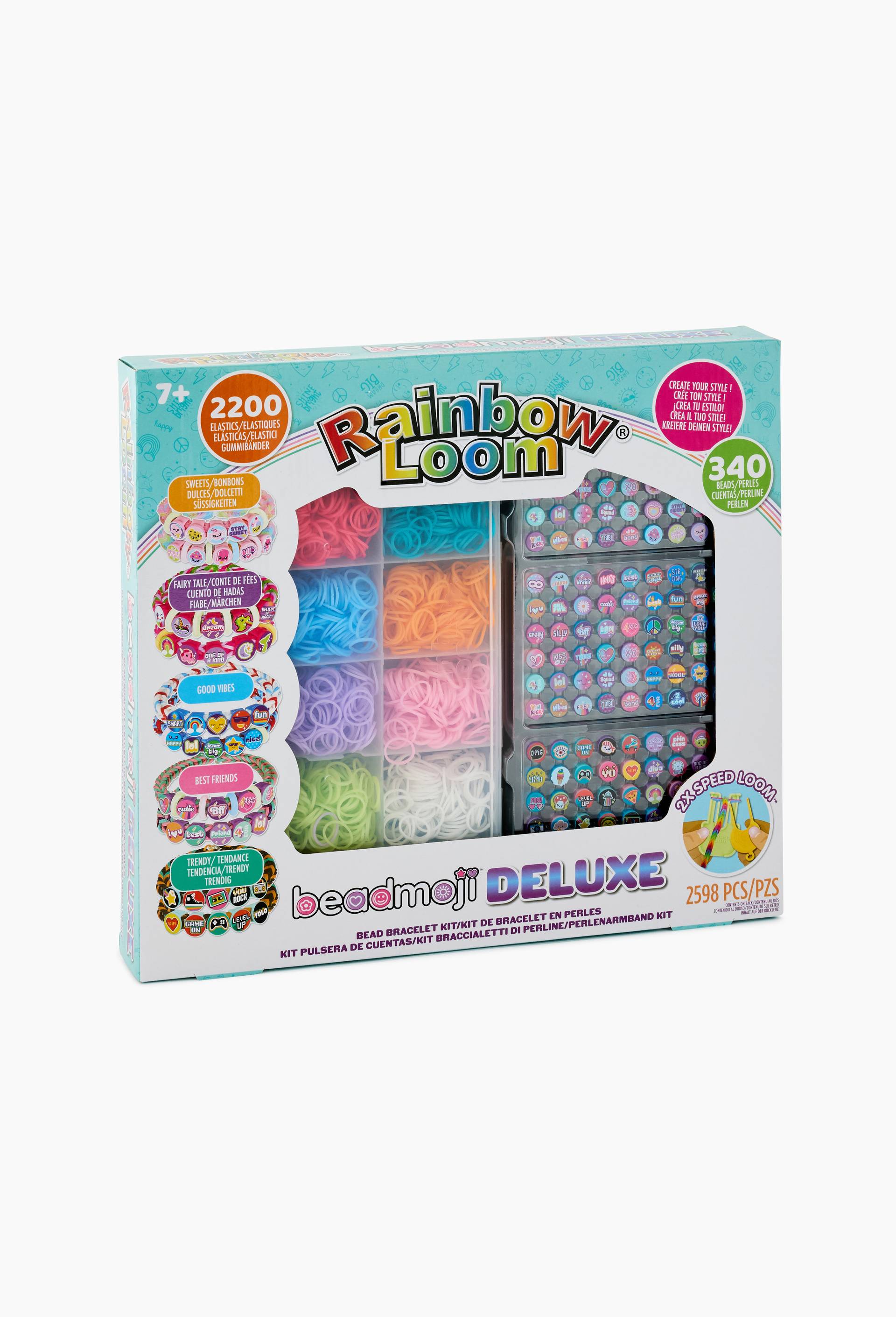 Coffret deluxe perles beadmoji Rainbow loom, Multicolore, large image number 0