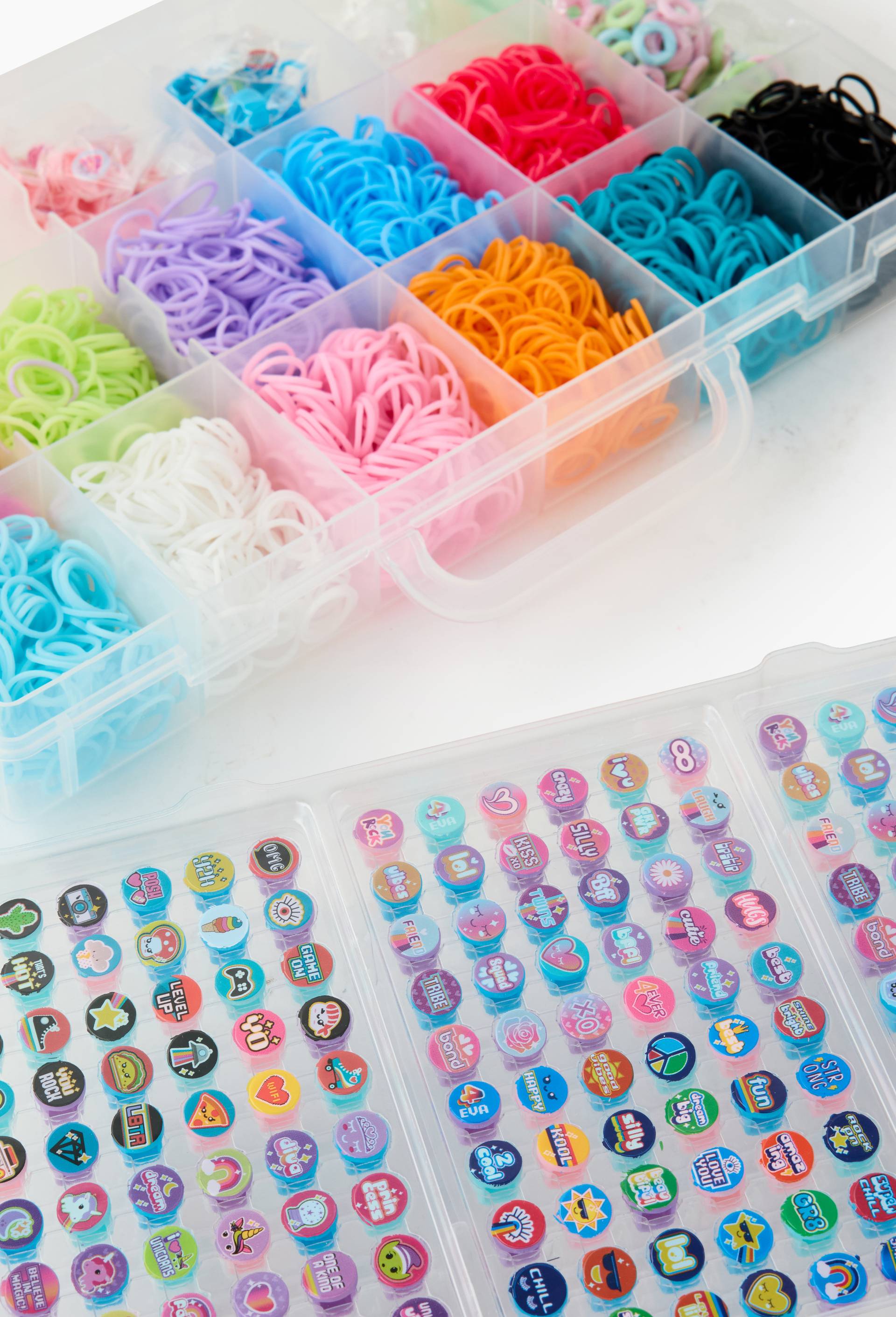 Coffret deluxe perles beadmoji Rainbow loom, Multicolore, large image number 1
