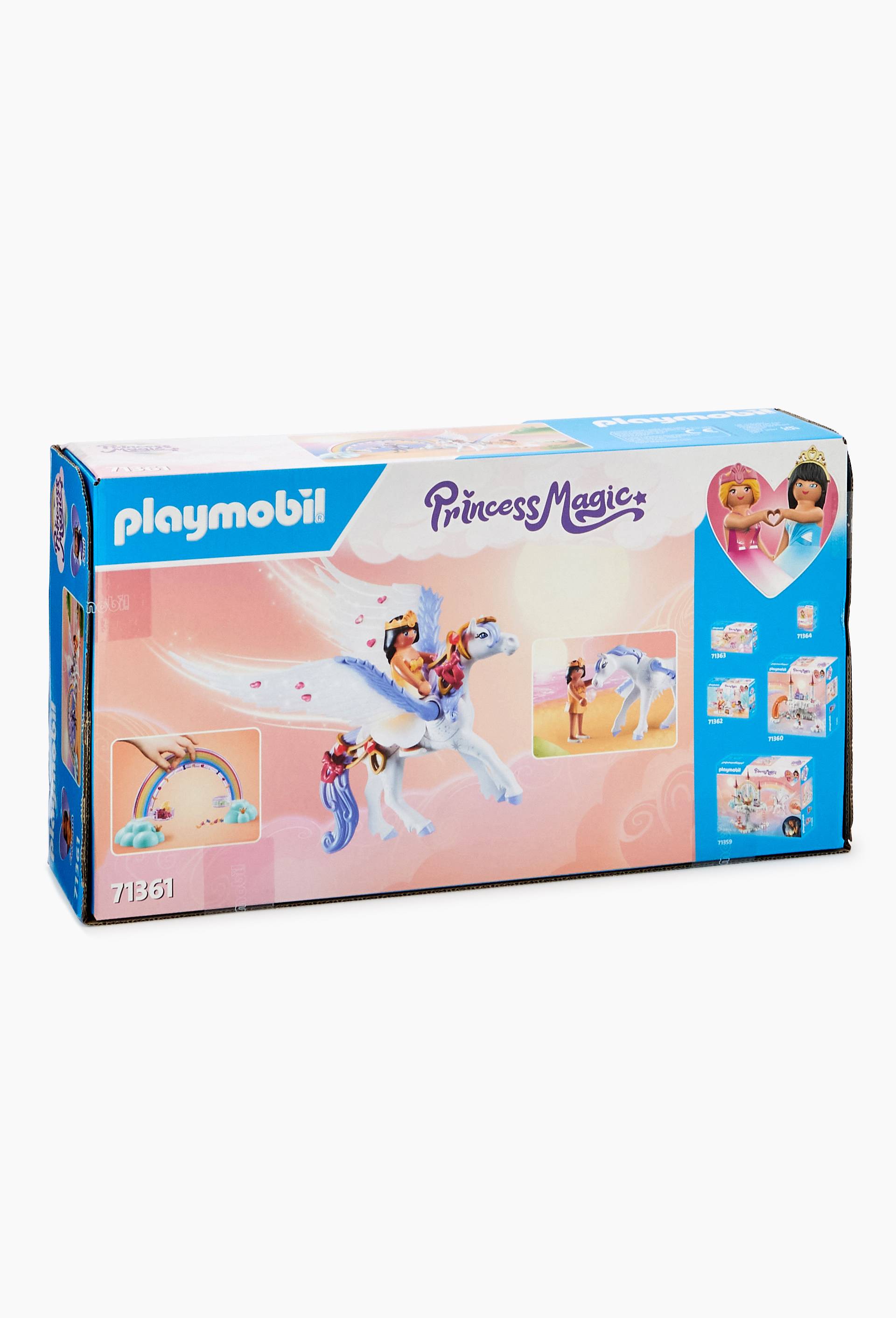 71361 - Playmobil Princess Magic - Cheval ail&eacute; &agrave; d&eacute;corer, Multicolore, large image number 1