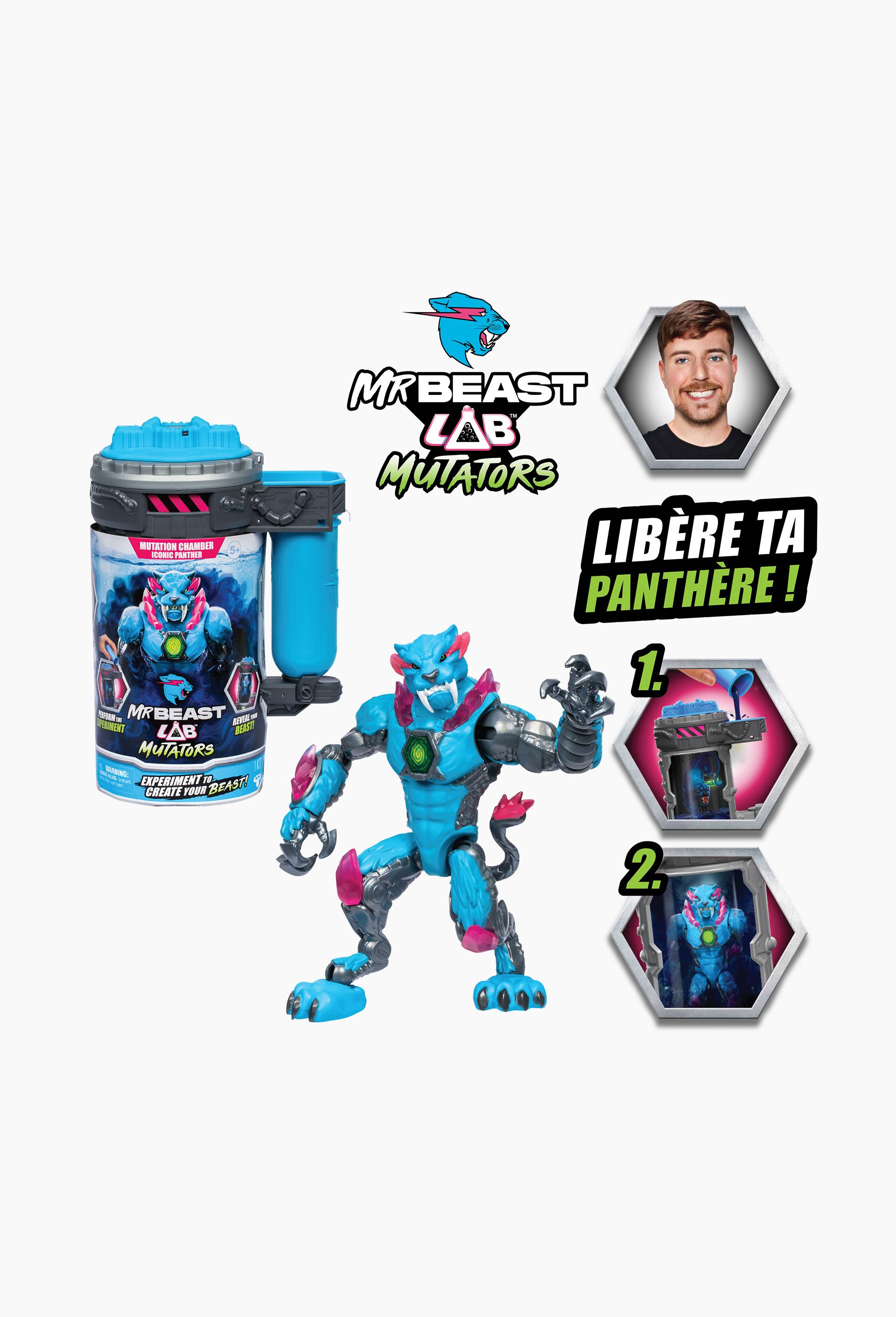 Mutators panth&egrave;re translucide - MrBeast Lab, Multicolore, large image number 2
