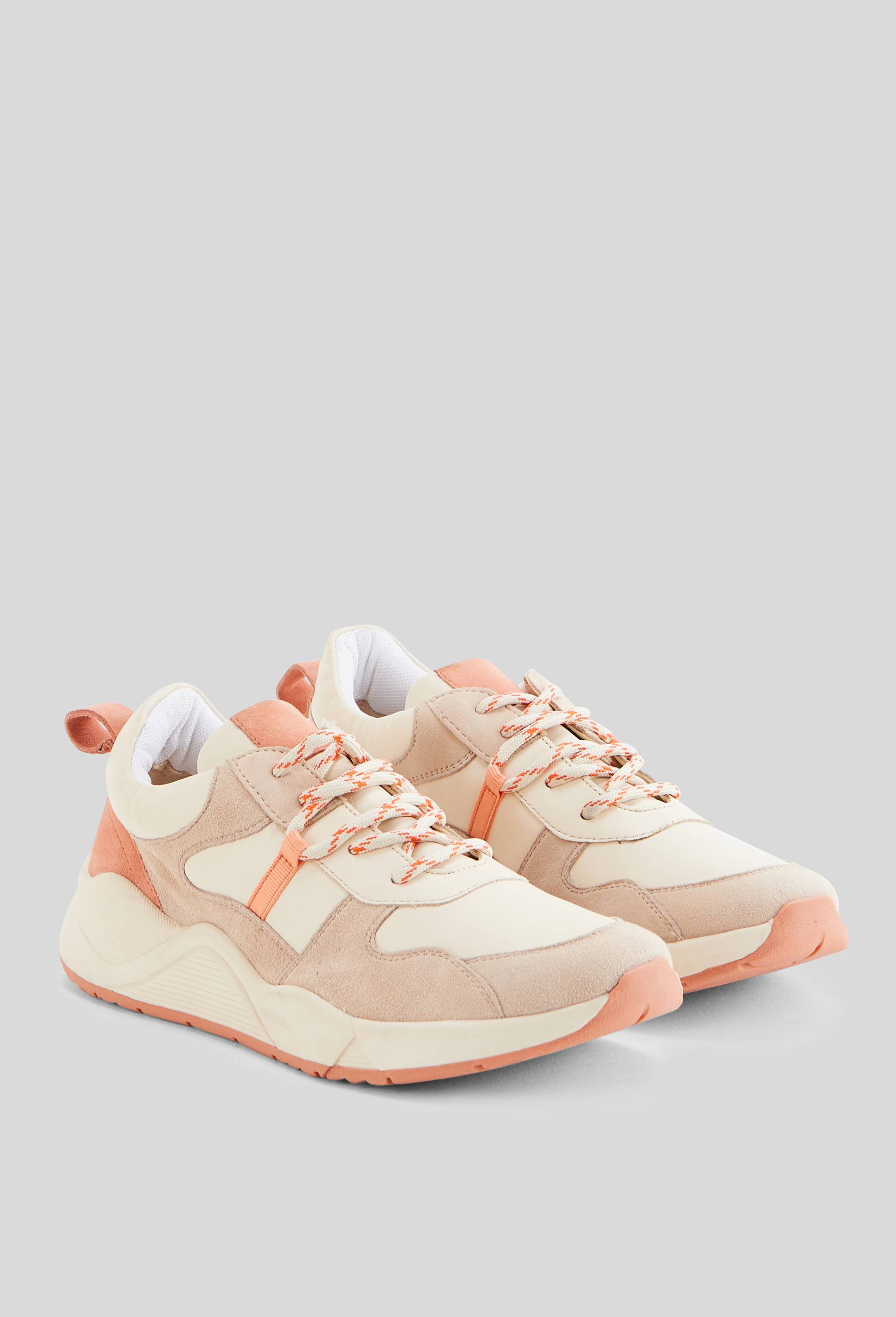 Baskets multicolores en cuir, Rose clair, large image number 1
