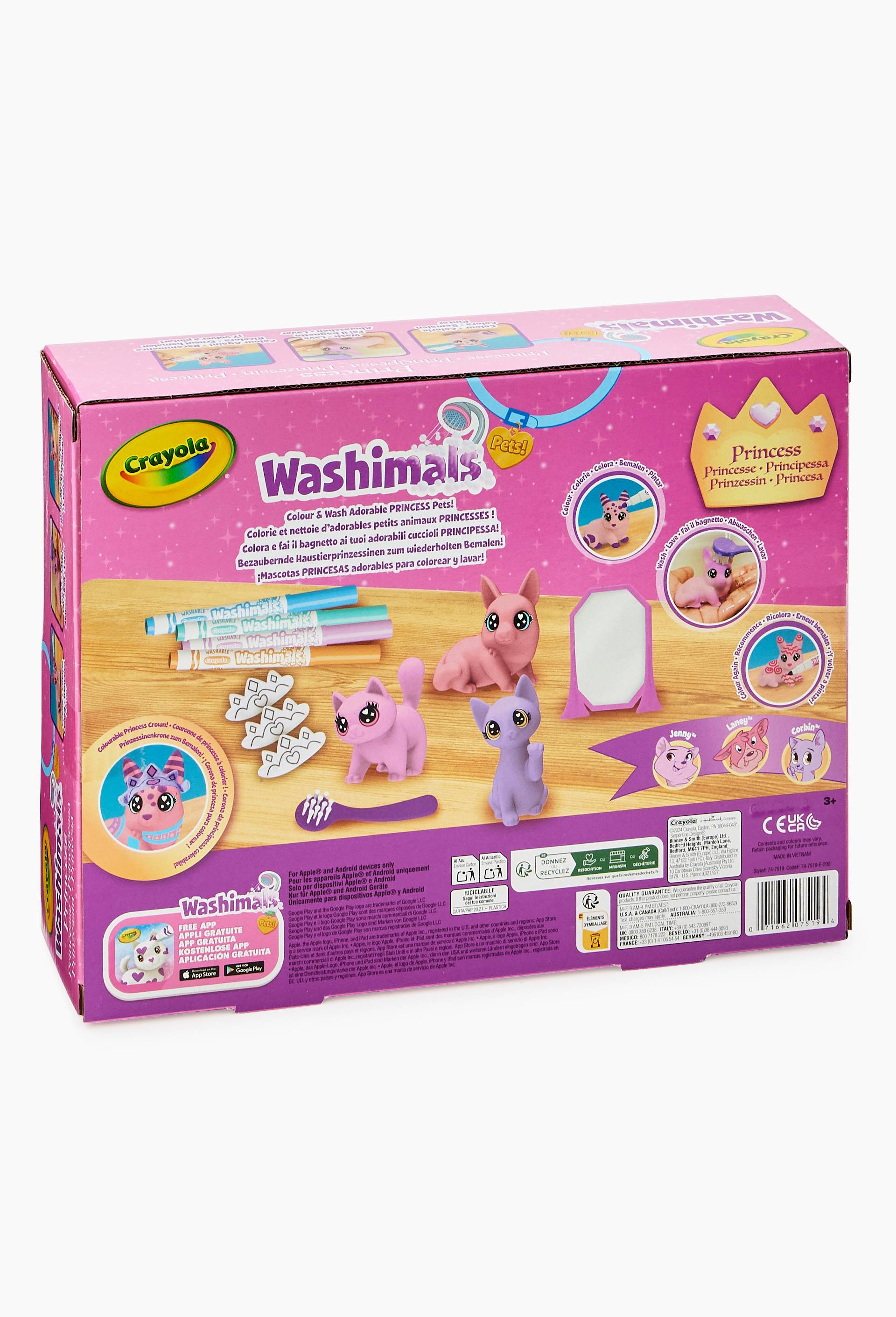 Washimals Pastel Princess Pets - Crayola, Multicolore, large image number 1.0