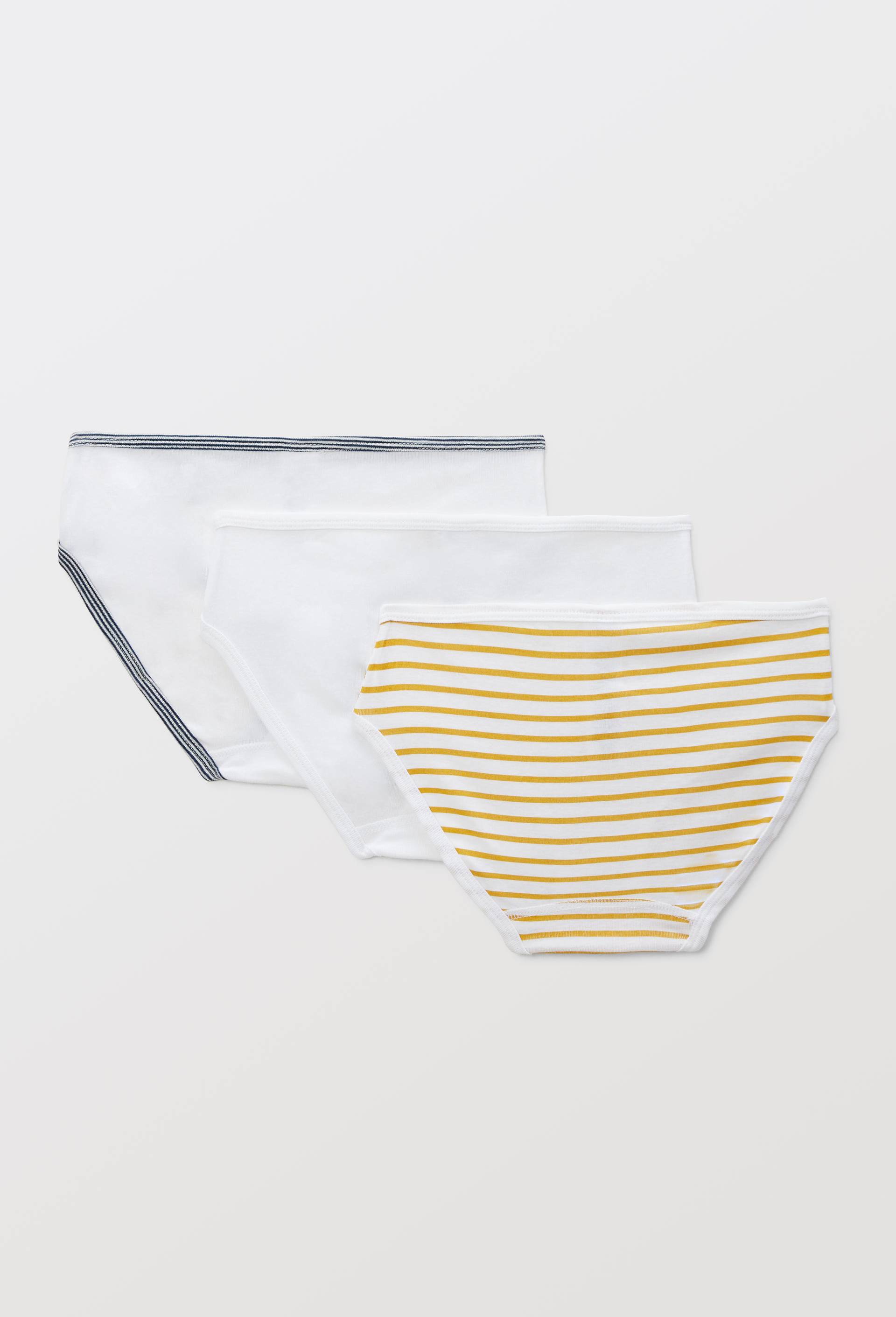 Lot de 3 culottes midi en coton BIO Petit Bateau, certifi&eacute; OEKO-TEX, Brun clair, large image number 3