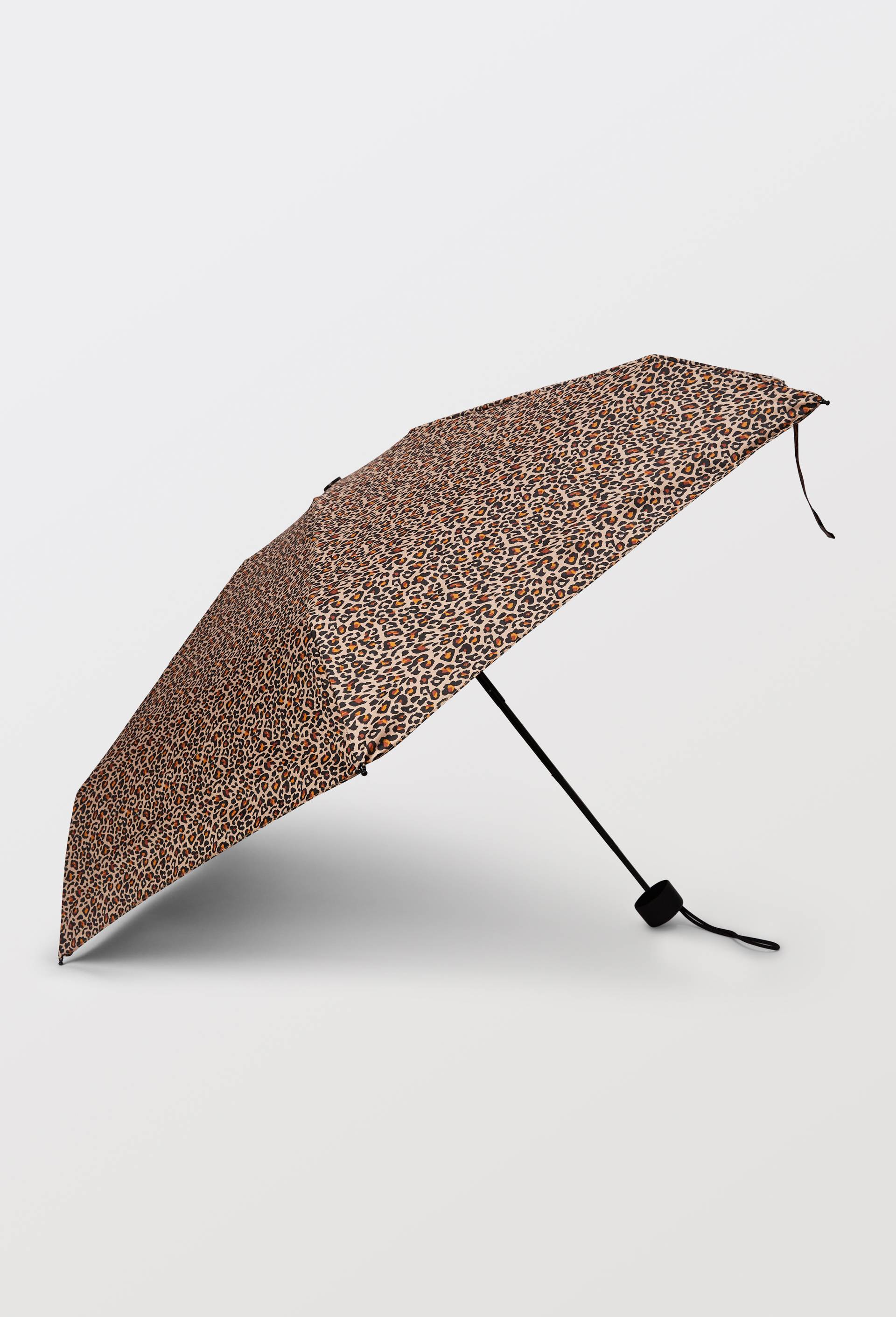Parapluie manuel mini format imprim&eacute;, Beige, large image number 1