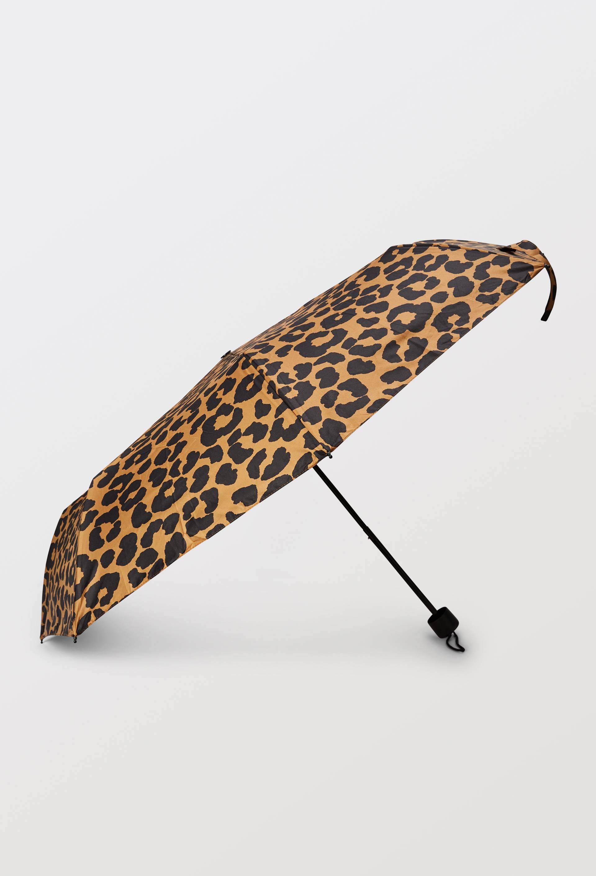 Parapluie manuel mini format imprim&eacute;, Brun clair, large image number 1.0