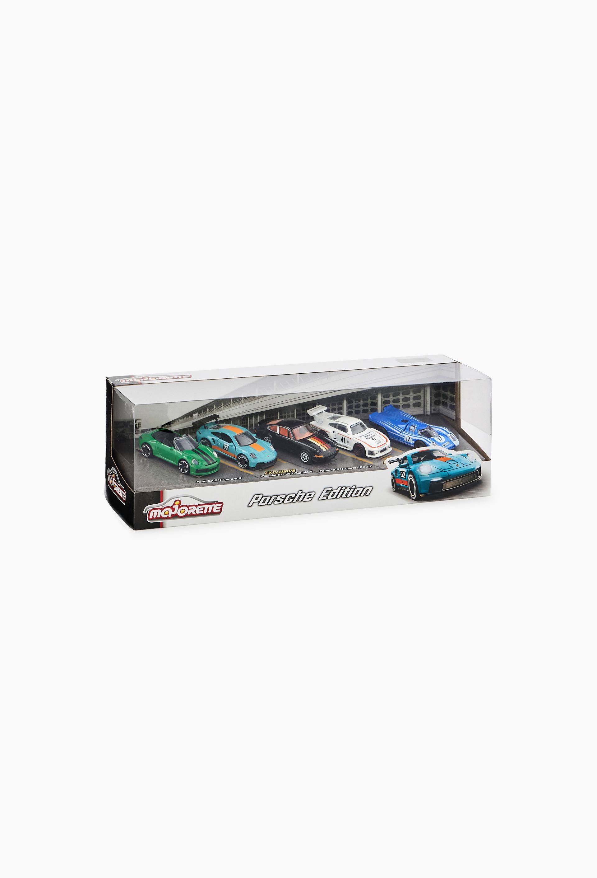 Coffret de 5 voitures Porshe 1/64e "Majorette", Multicolore, large image number 0.0