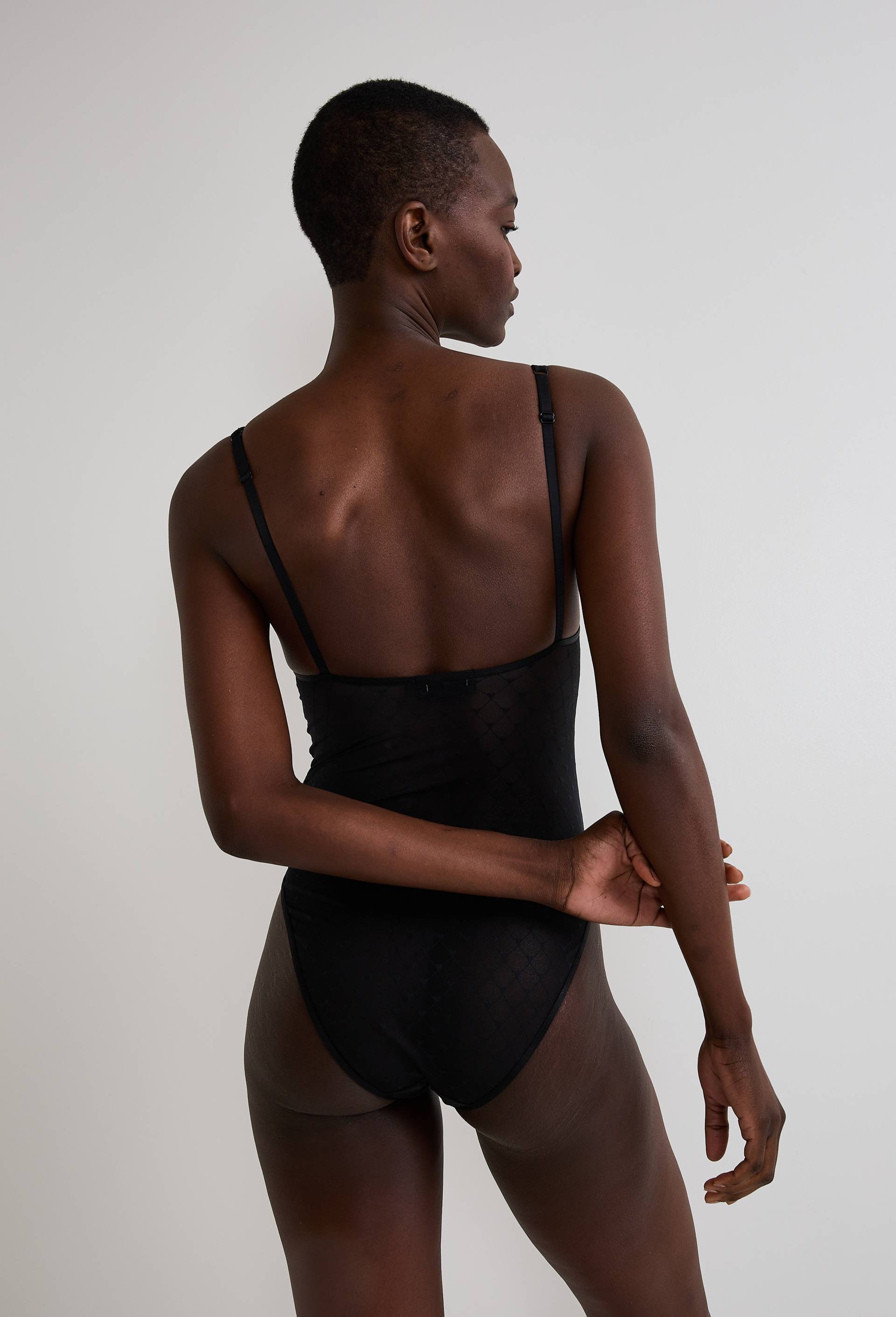 Body ROMEO en dentelle, Noir, large image number 1