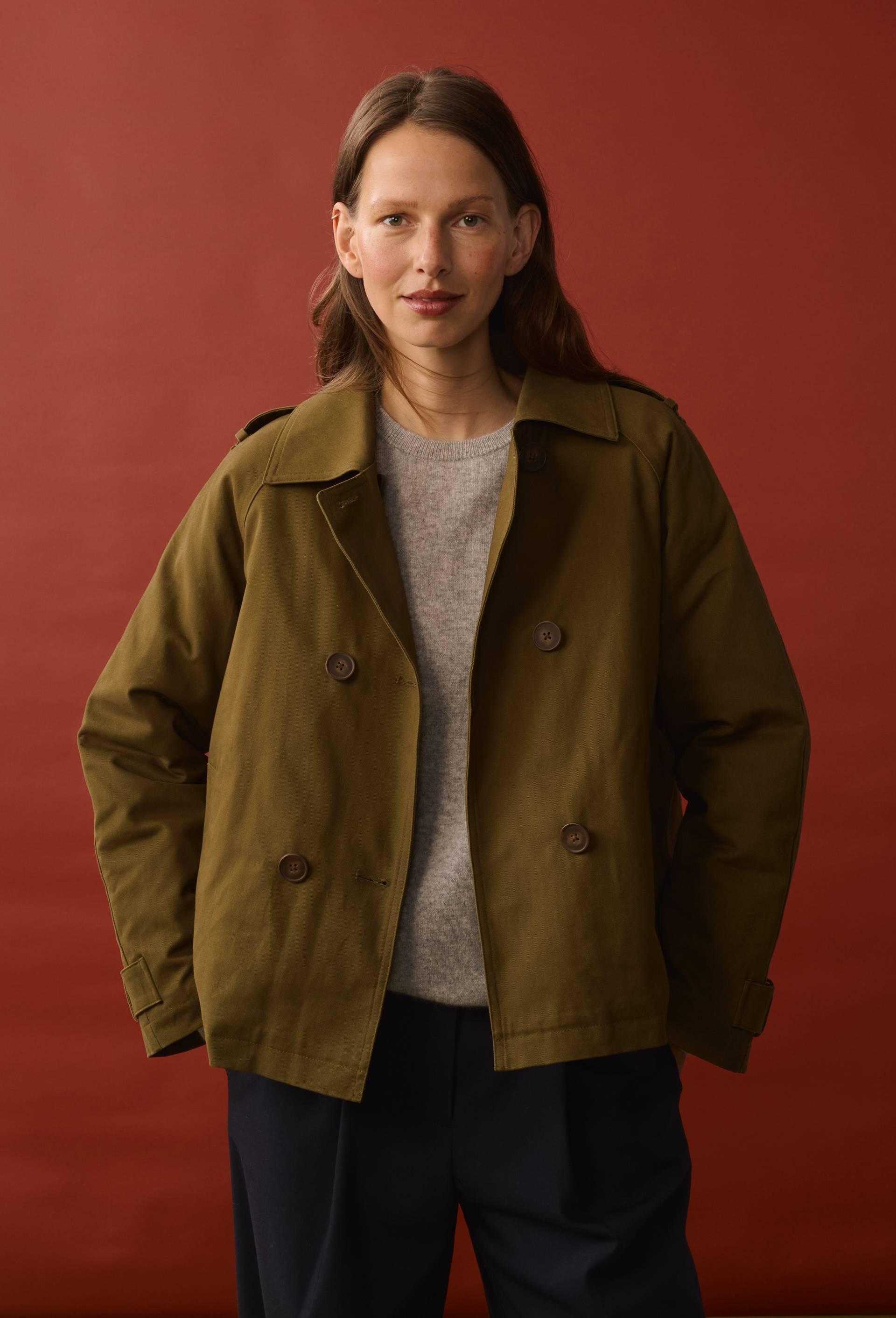 Trench court en coton - MONOPRIX - Modalova