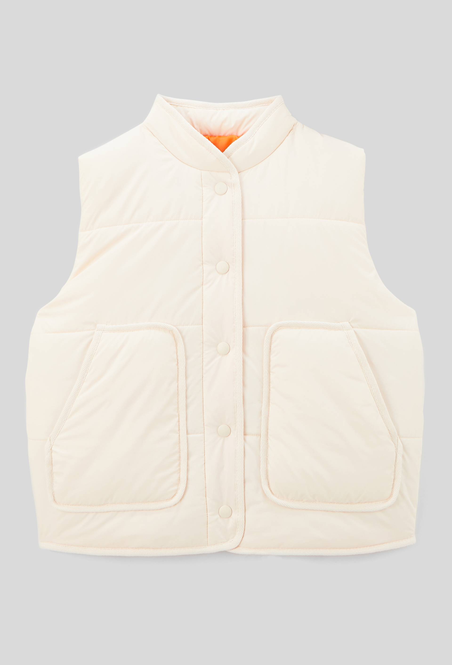 Doudoune sans manches bicolore, Beige clair, large image number 0