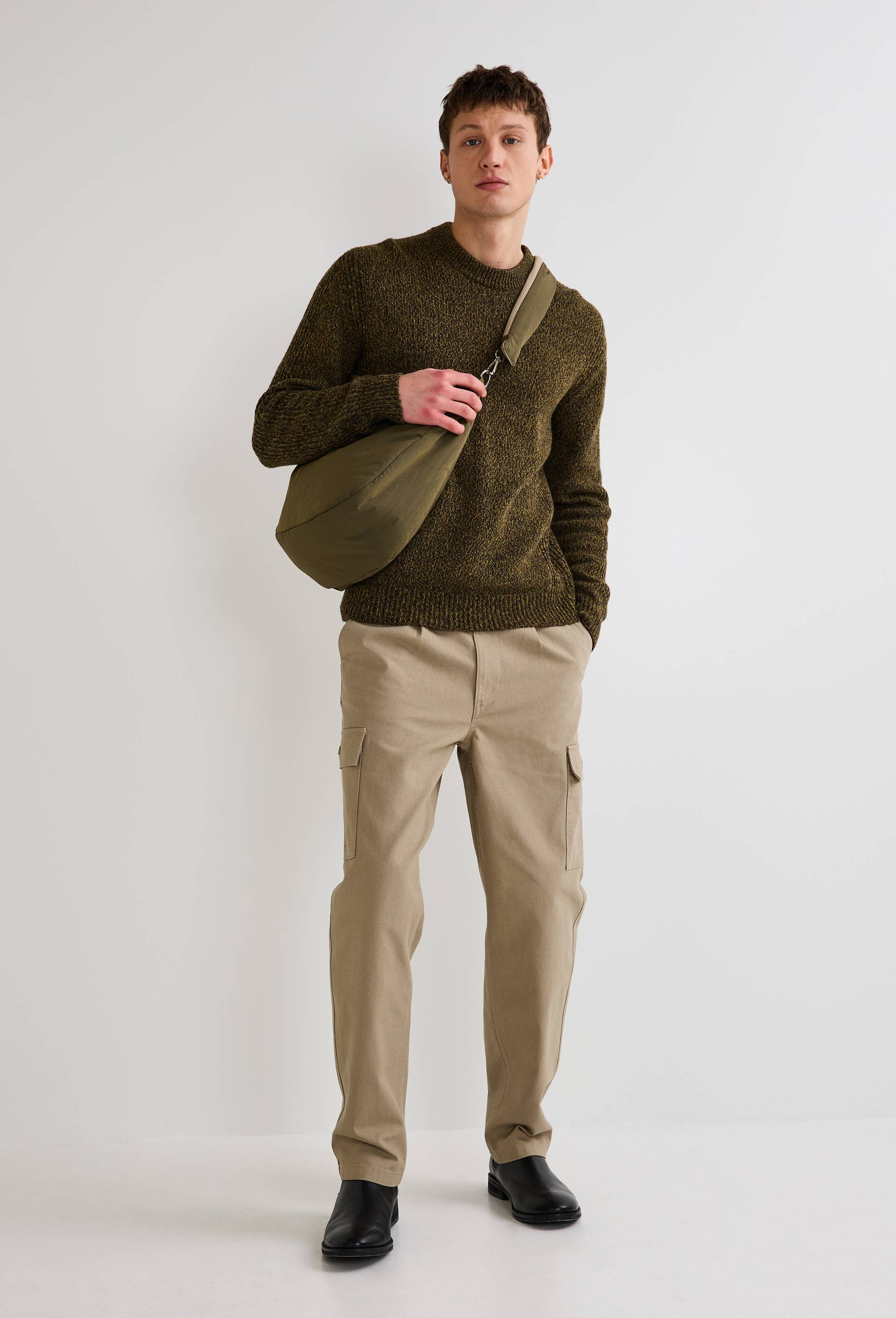 Pantalon cargo en coton BIO GOTS, Vert, large image number 0