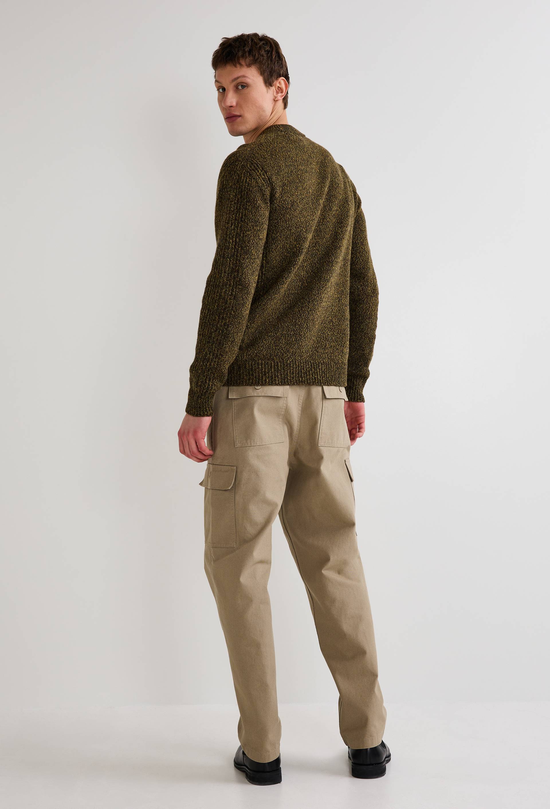 Pantalon cargo en coton BIO GOTS, Vert, large image number 1