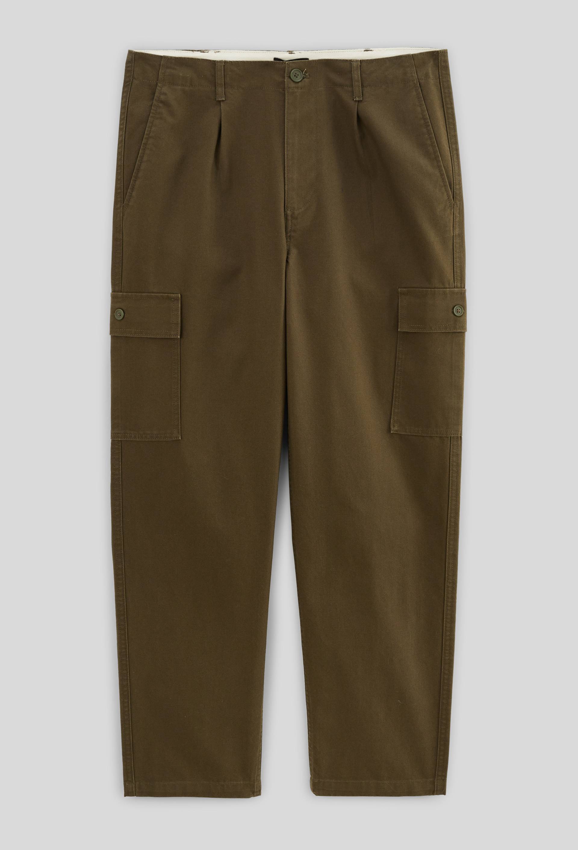 Pantalon cargo en coton BIO GOTS, Vert fonc&eacute;, large image number 2.0