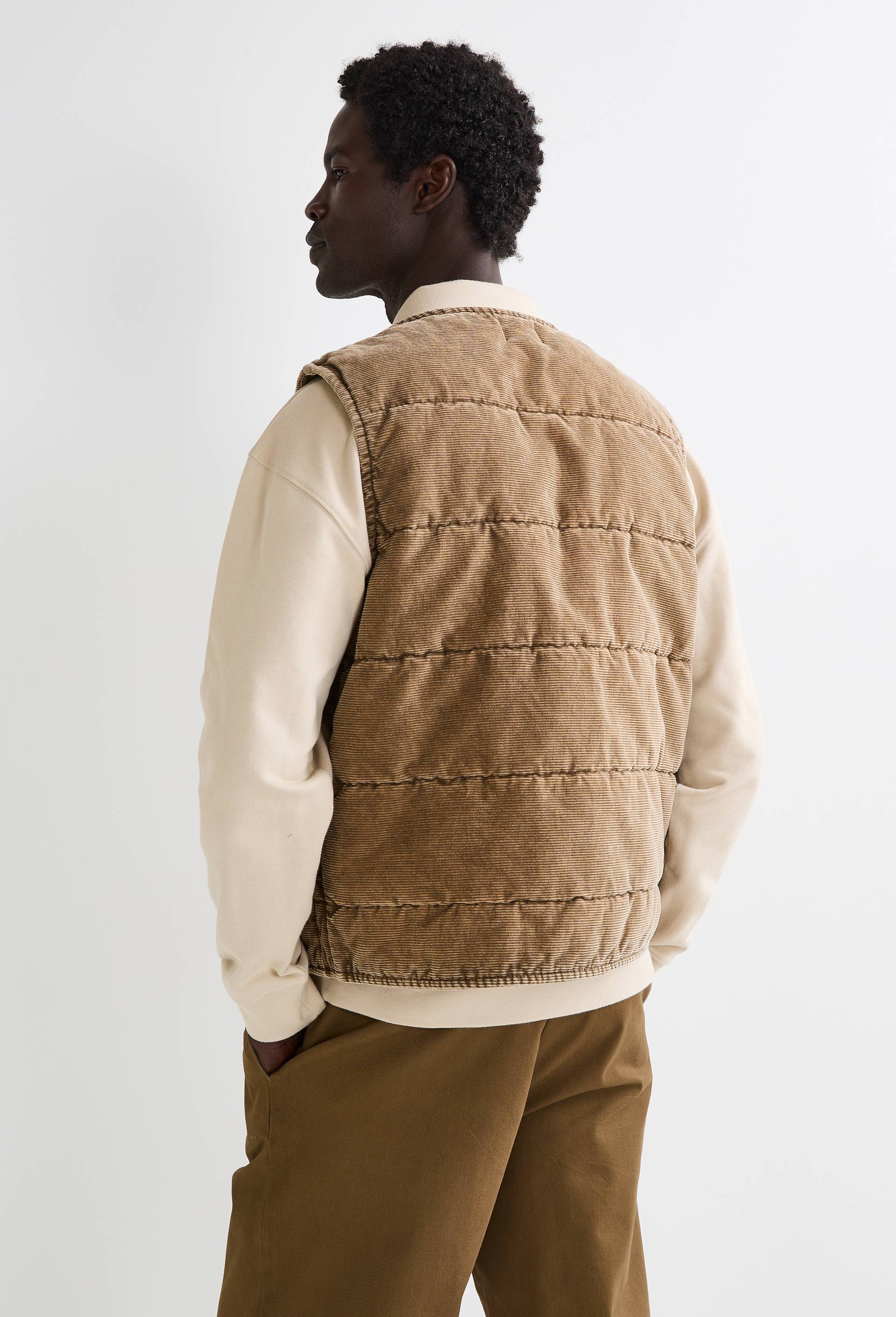 Veste sans manche en velours, Vert, large image number 1