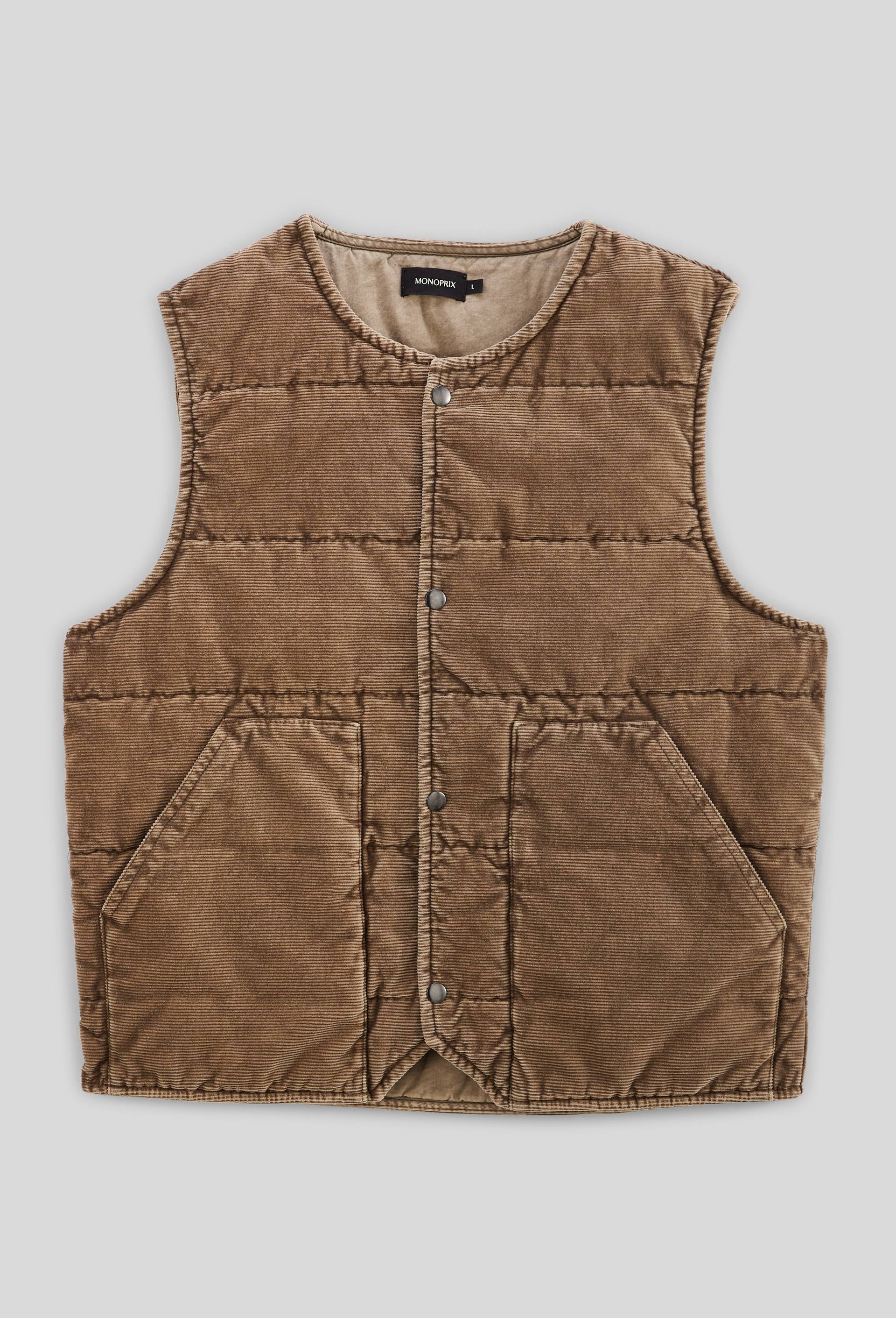 Veste sans manche en velours, Vert, large image number 2