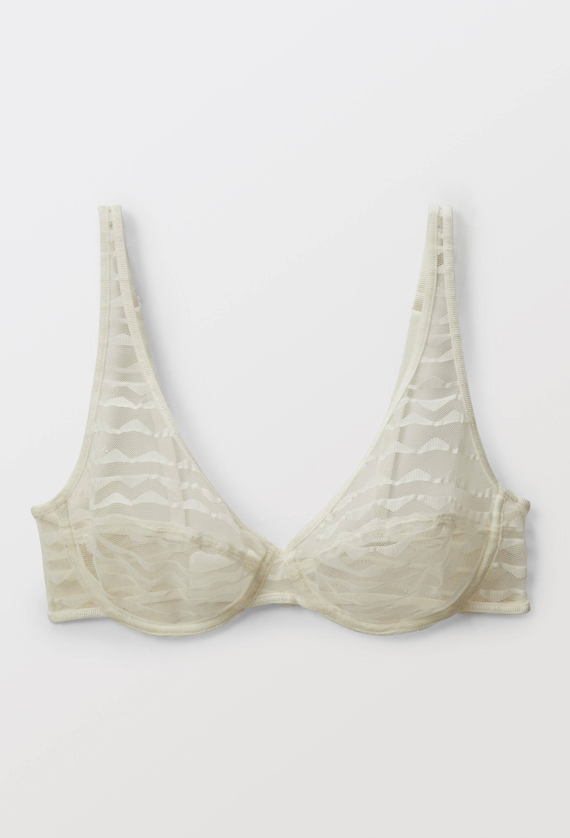 Soutien-gorge corbeille balconnet FATOU en dentelle, Ecru, large image number 2.0
