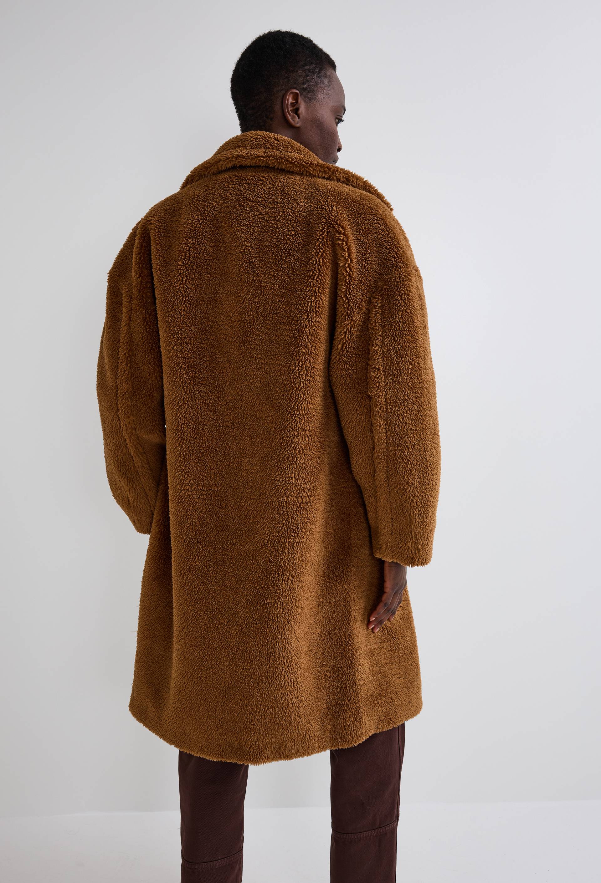 Manteau long en fausse fourrure, Beige, large image number 1
