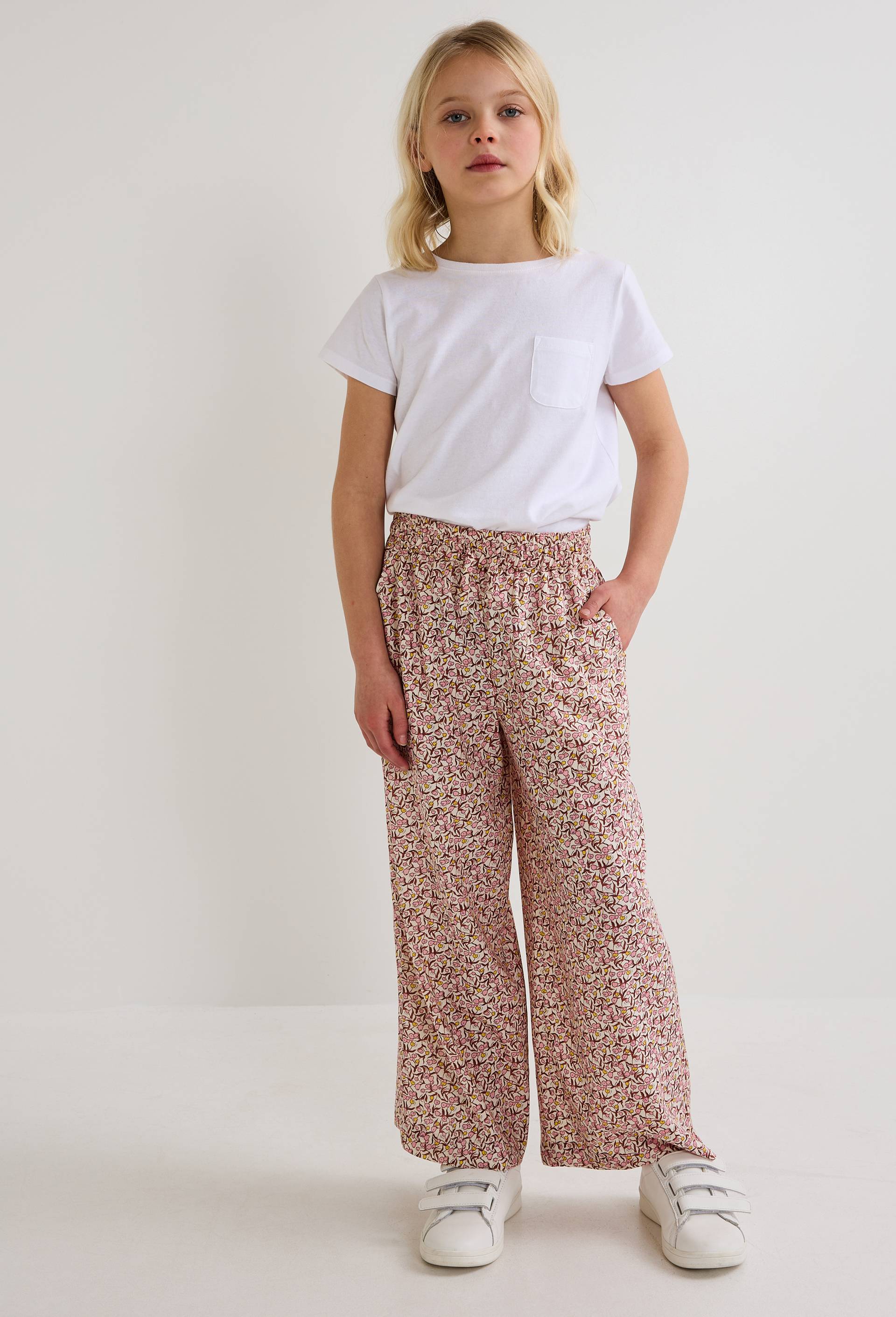 Amazon Pantalon Fluide Fille 10 Ans Pantalon Large Pantalon Fille