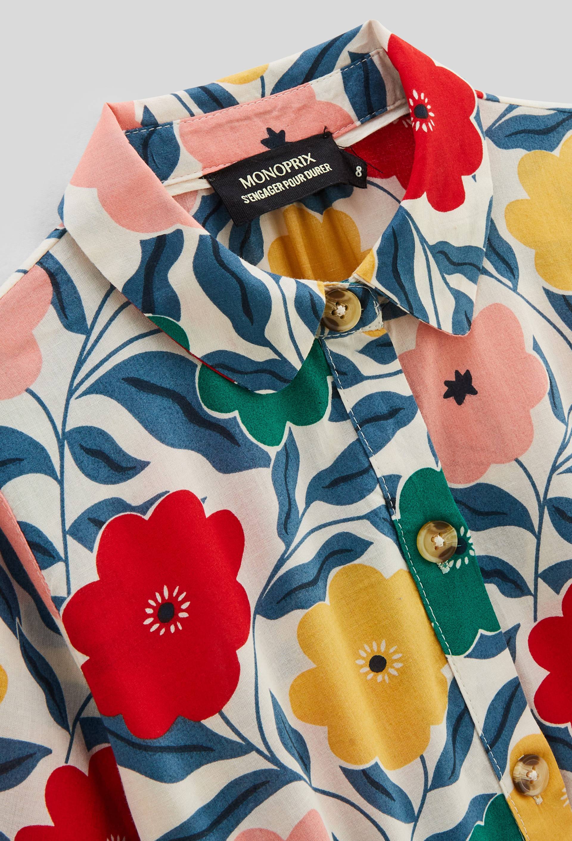Chemise Enfant Kith En Cachemire - Taille 4T, Manches Courtes, Bleu, Prééquipée, Occasion Bon état